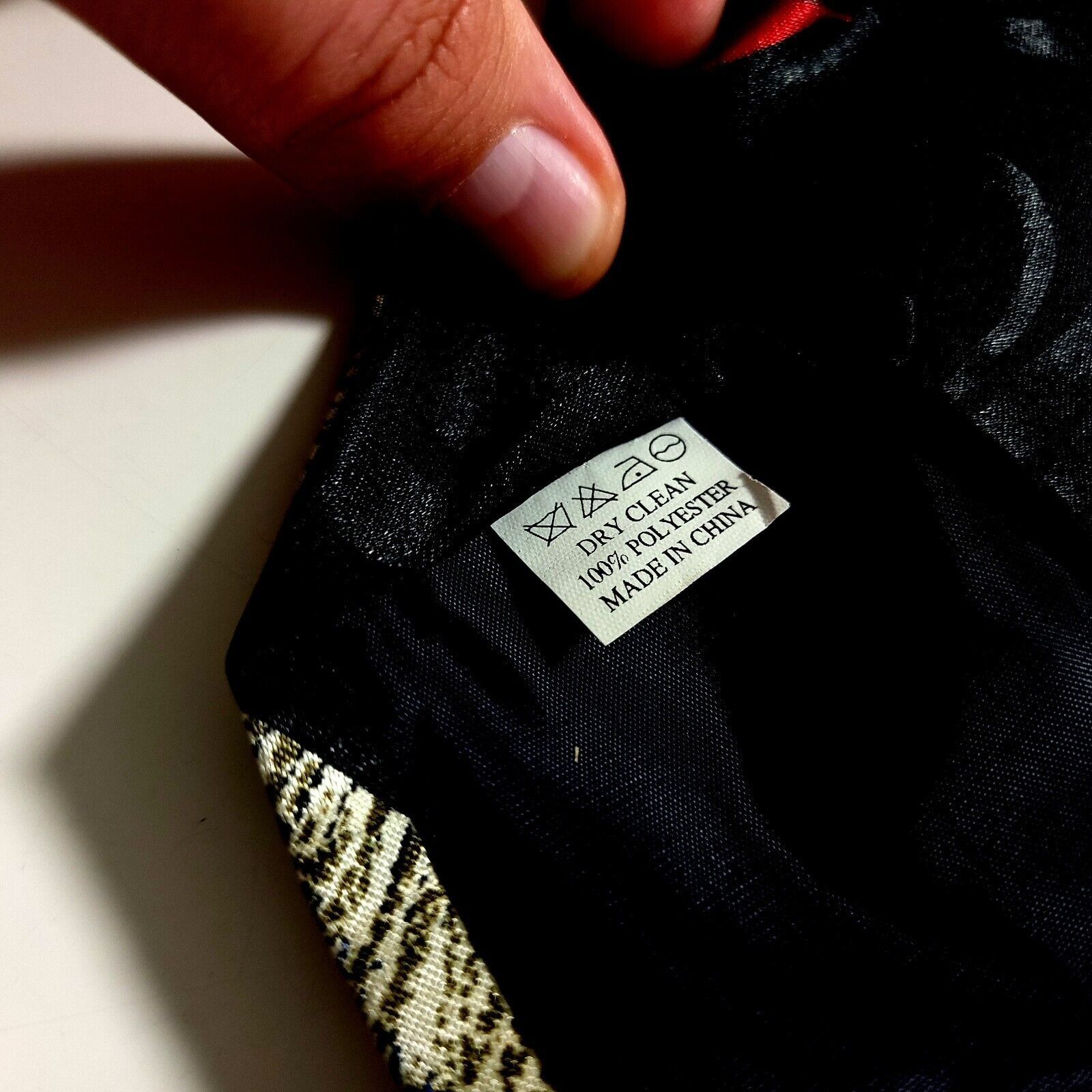 Designer Steven Harris Hand Made Black "We The People" Polyester Amer Size ONE SIZE - 7 Thumbnail