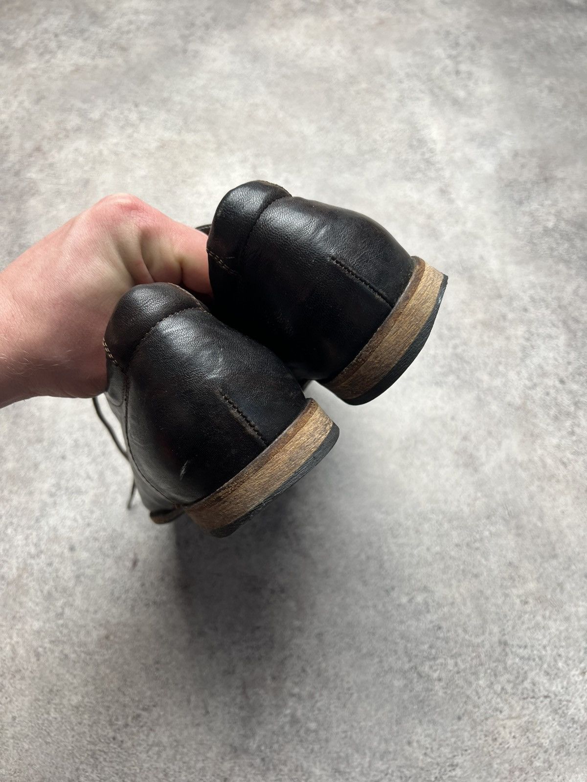 Vintage Vintage leather ugly faded shoes Size US 7.5 / EU 40-41 - 4 Thumbnail