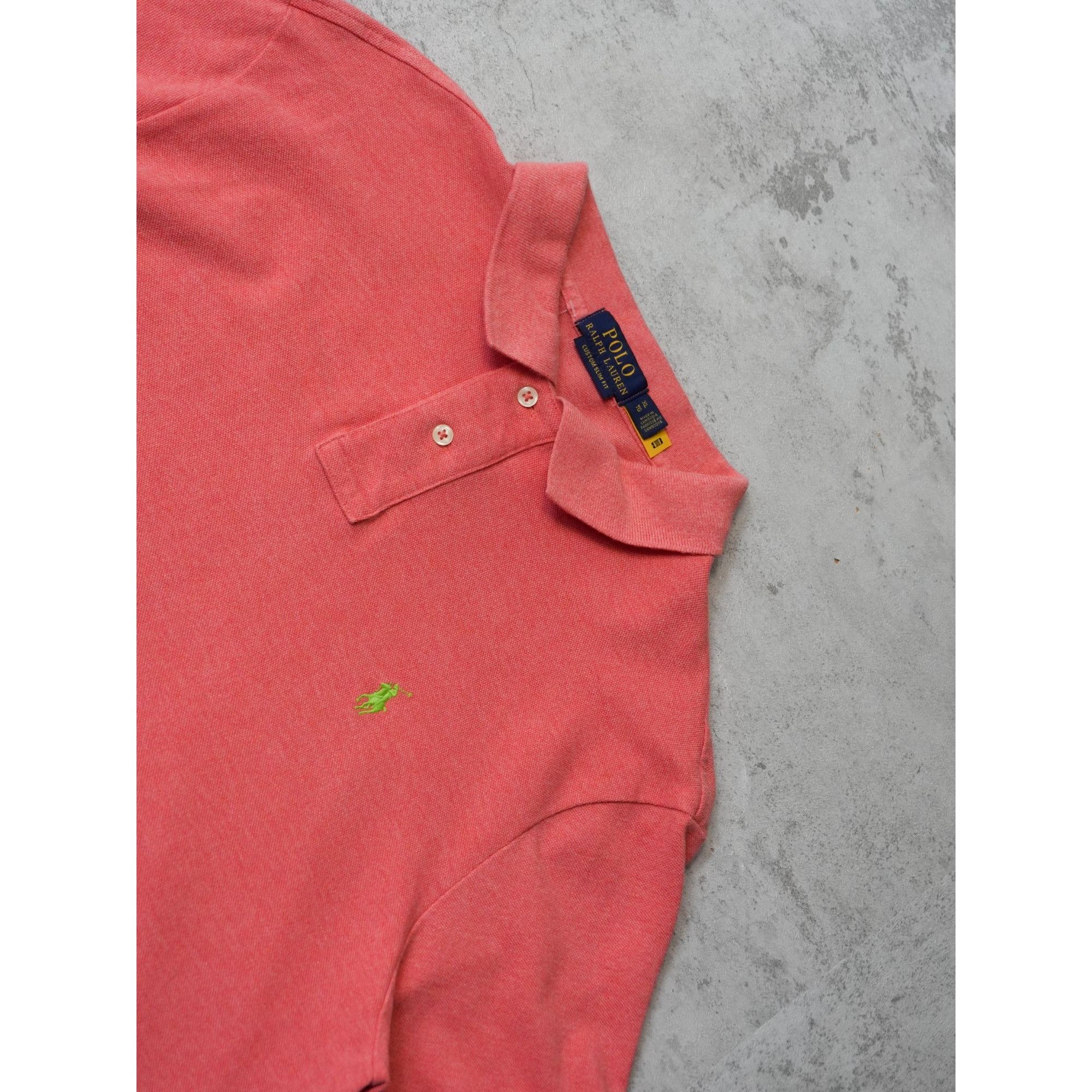 Polo Ralph Lauren Polo Ralph Lauren Slim Fit Peach Pink Shirt Size US XL / EU 56 / 4 - 2 Thumbnail