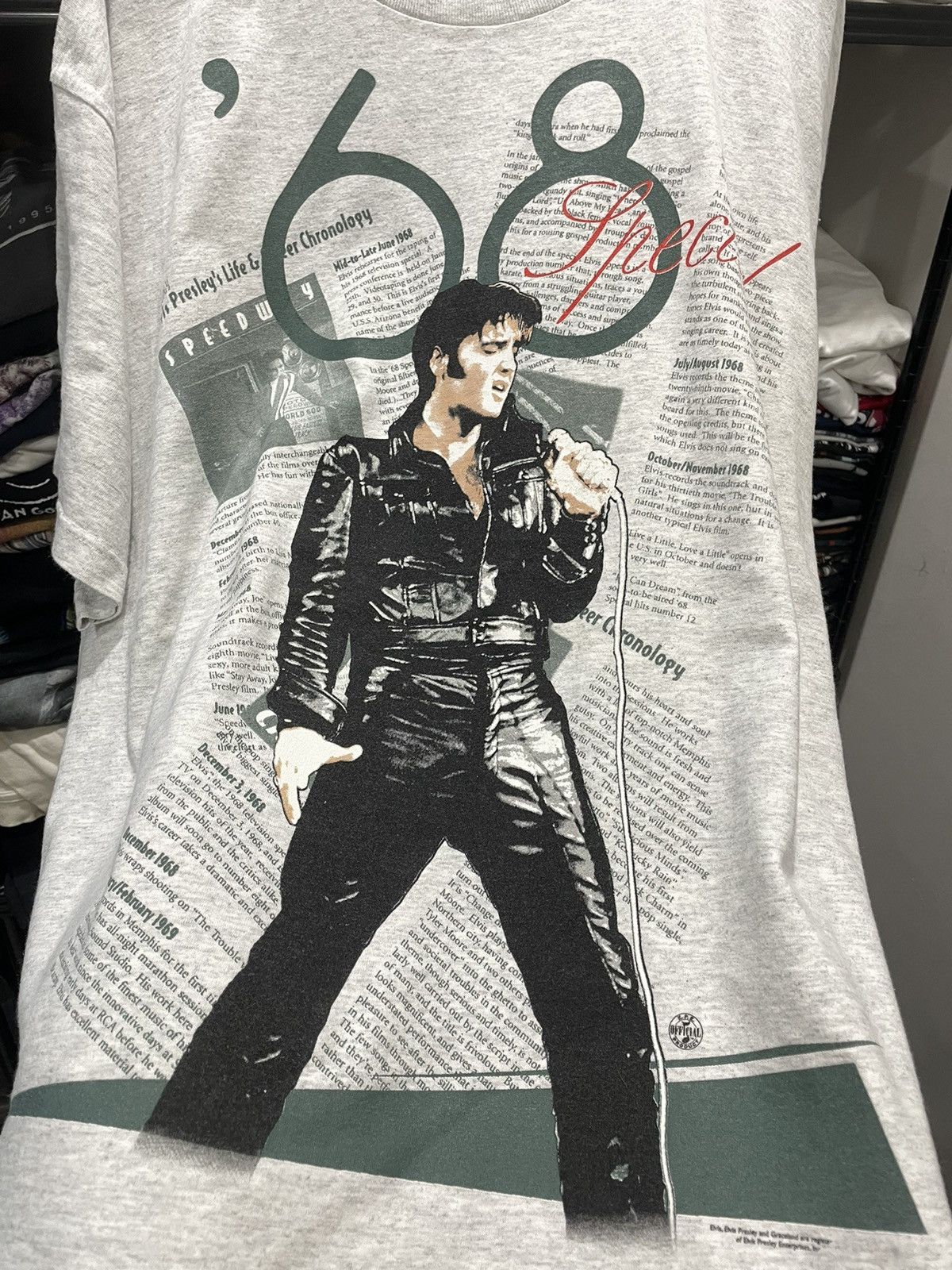 Vintage Elvis Presley 90’s vintage t-shirt Size US XL / EU 56 / 4 - 2 Thumbnail