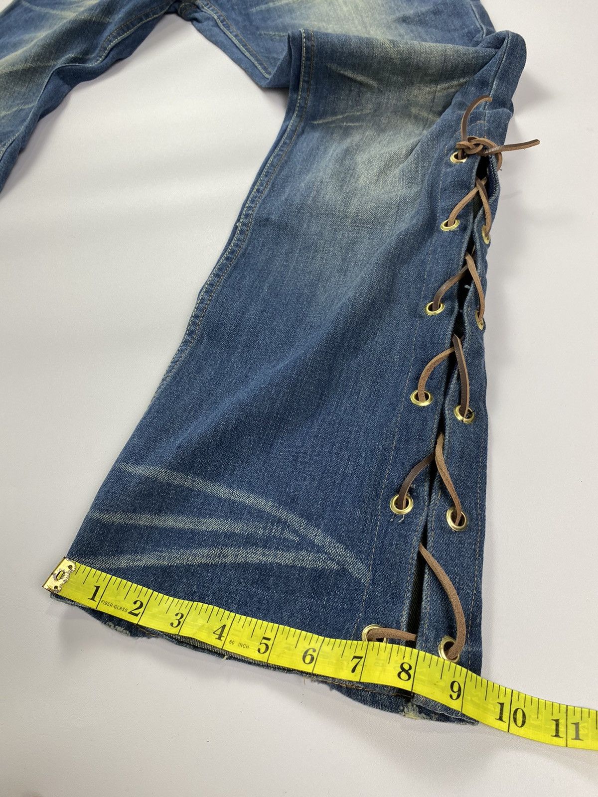 GOSTAR DE FUGA Lace up flare jeans rootthree ifsixwasnine lgb style Size US 30 / EU 46 - 14 Thumbnail