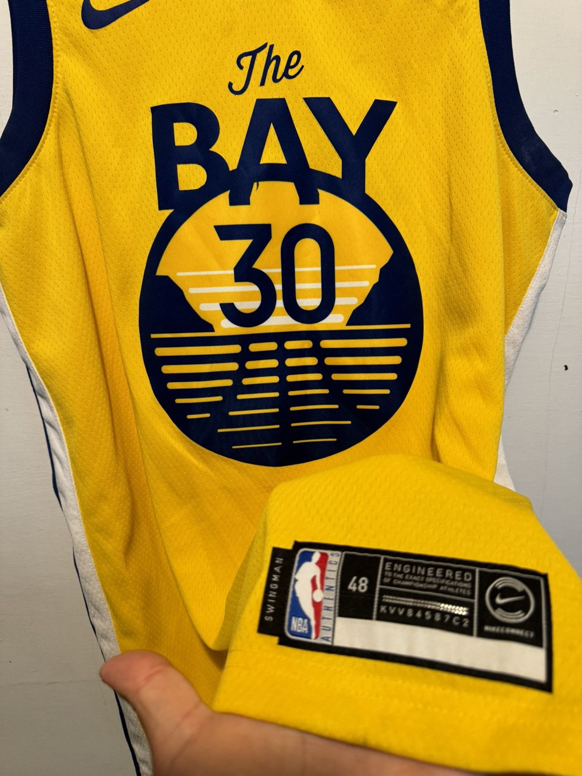 NBA × Nike Steph Curry “The Bay” Warriors Jersey 30 🐐 Size US L / EU 52-54 / 3 - 2 Thumbnail