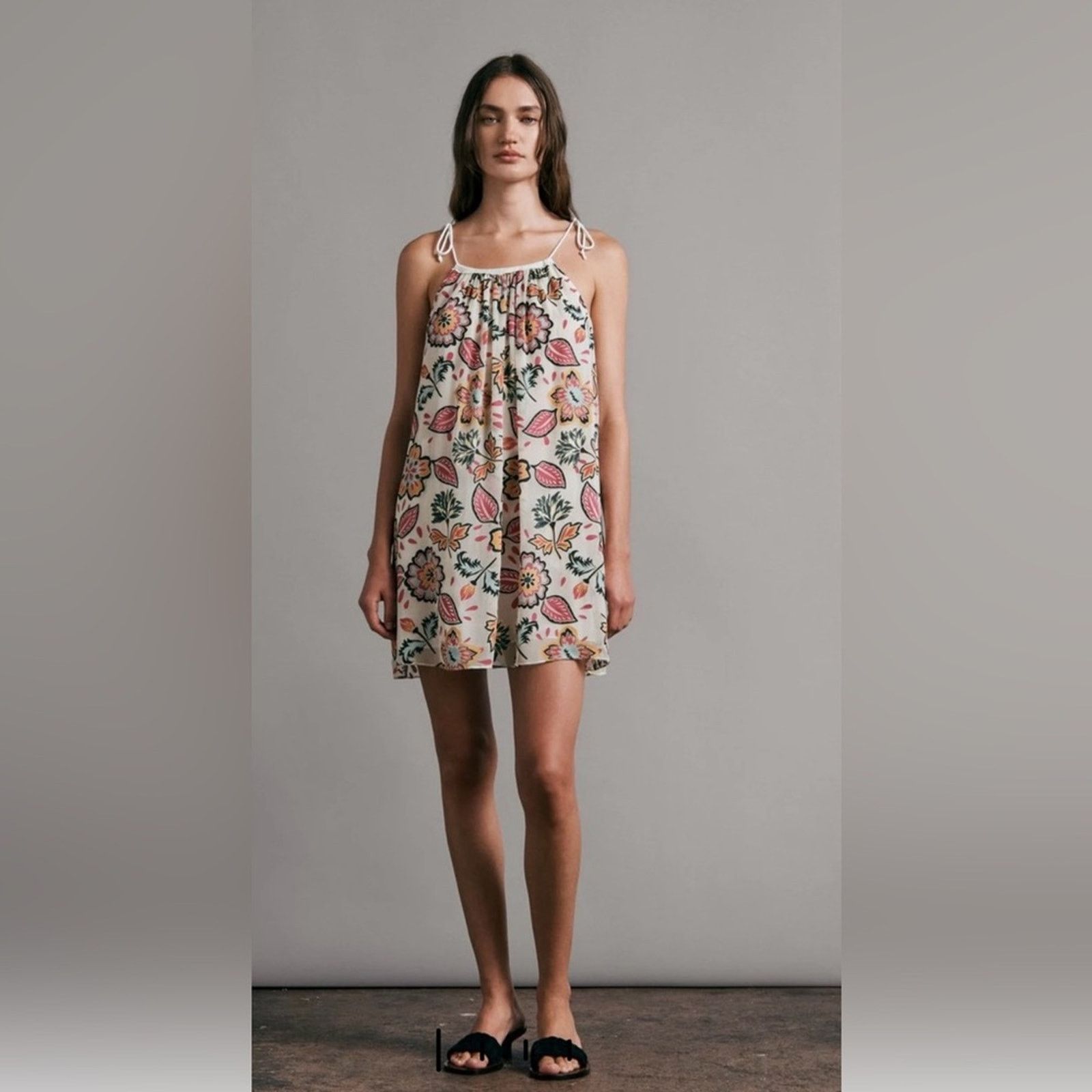 Rag & Bone Rag & Bone Bailey Mini Dress White Floral Size S Size S / US 4 / IT 40 - 1 Thumbnail