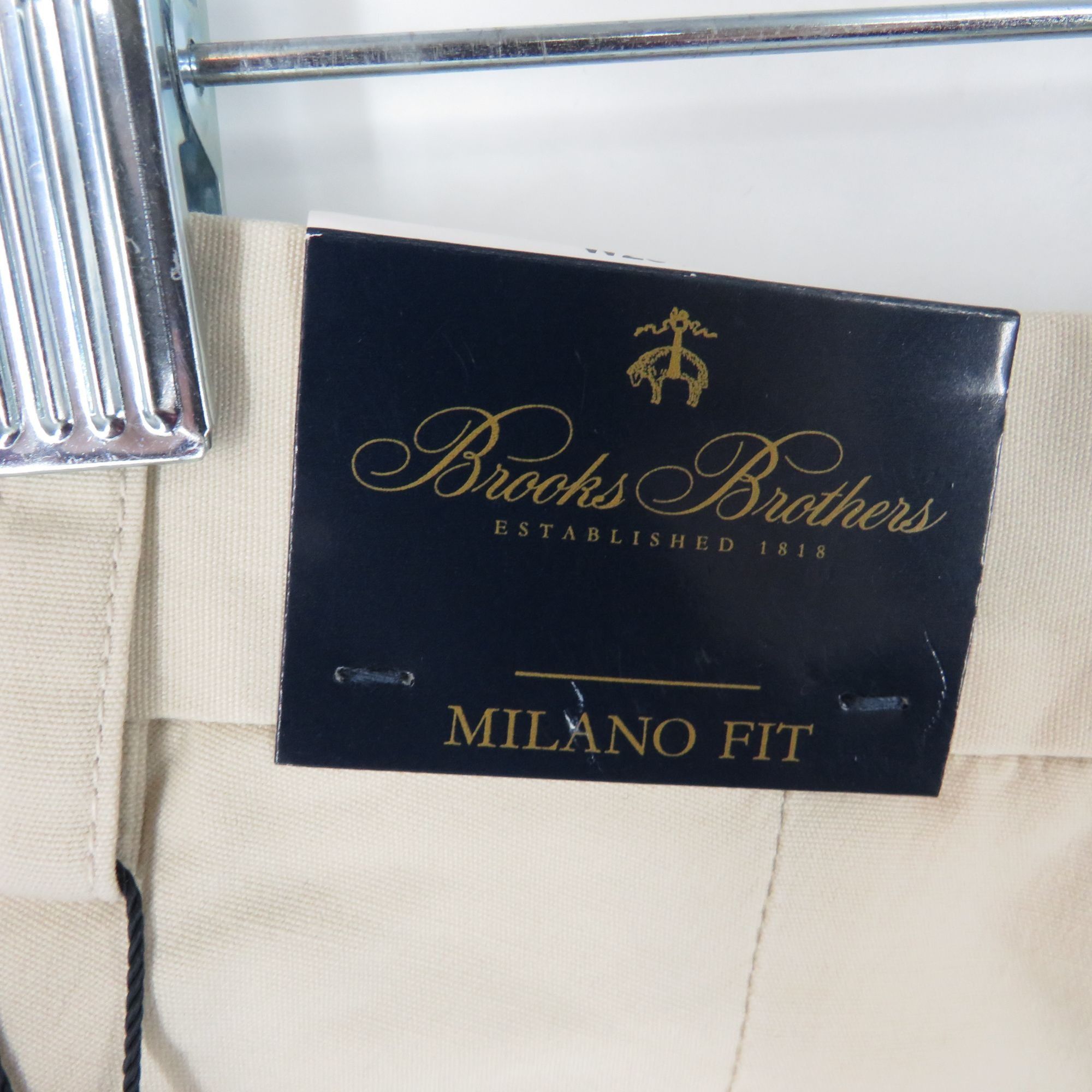 Brooks Brothers Brooks Brothers Mens Milano Fit Beige Supima Cotton Chinos 2 Size US 28 / EU 44 - 7 Thumbnail
