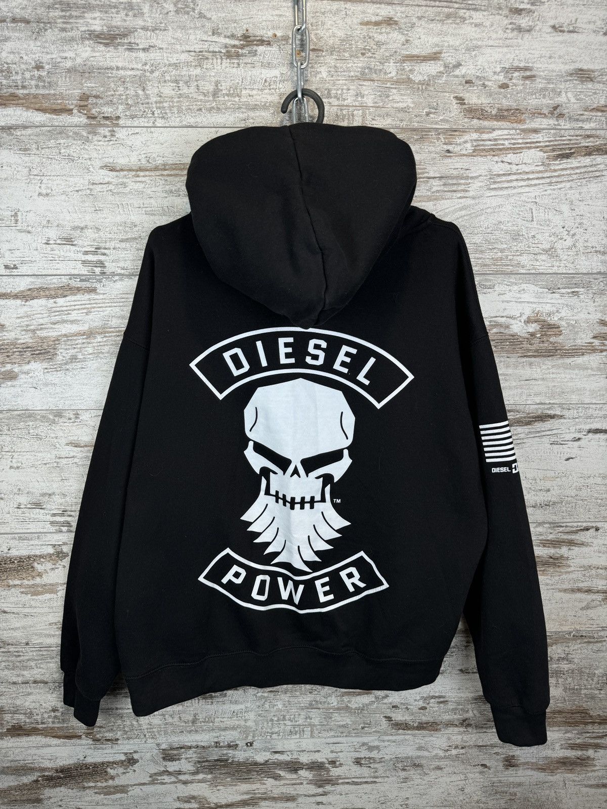 Diesel Mens Diesel Power USA Zip Hoodie black jacket Size US XL / EU 56 / 4 - 9 Thumbnail