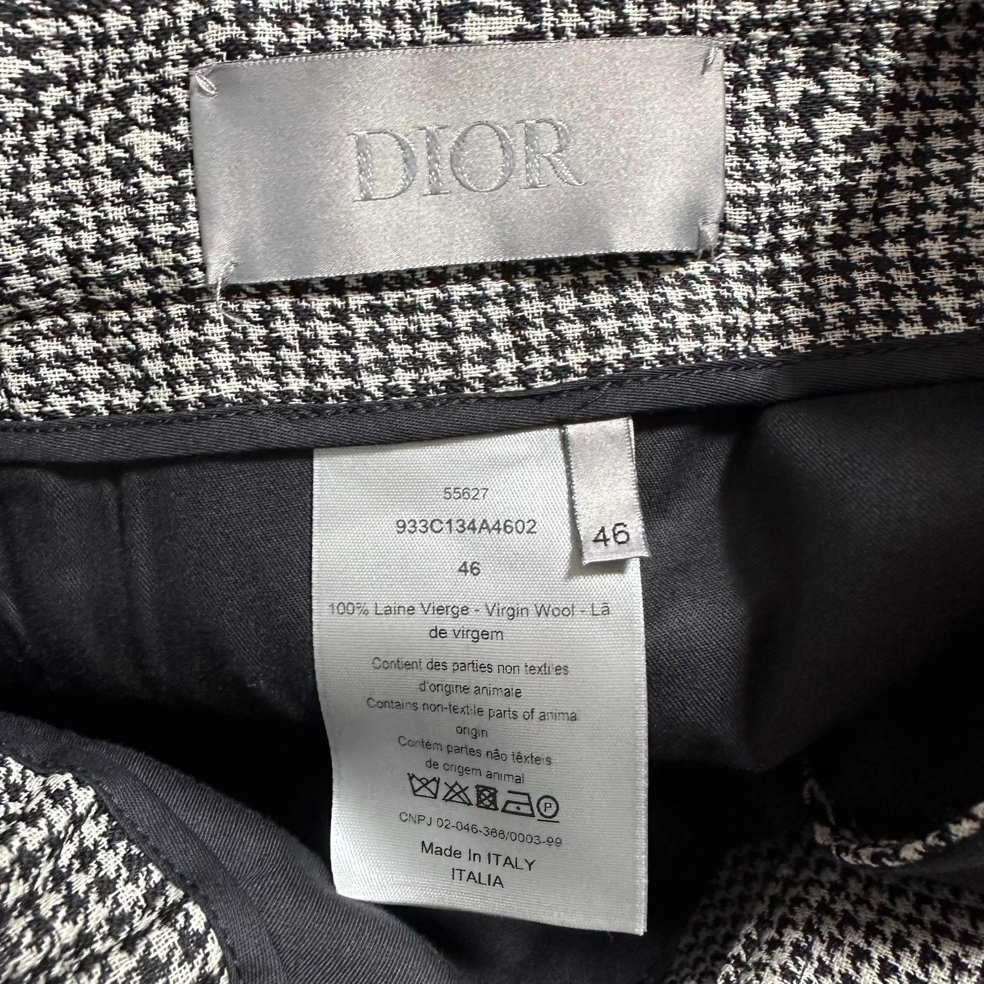 Dior Dior Man Houndstooth CD Wool Trousers 46 Size US 30 / EU 46 - 6 Thumbnail