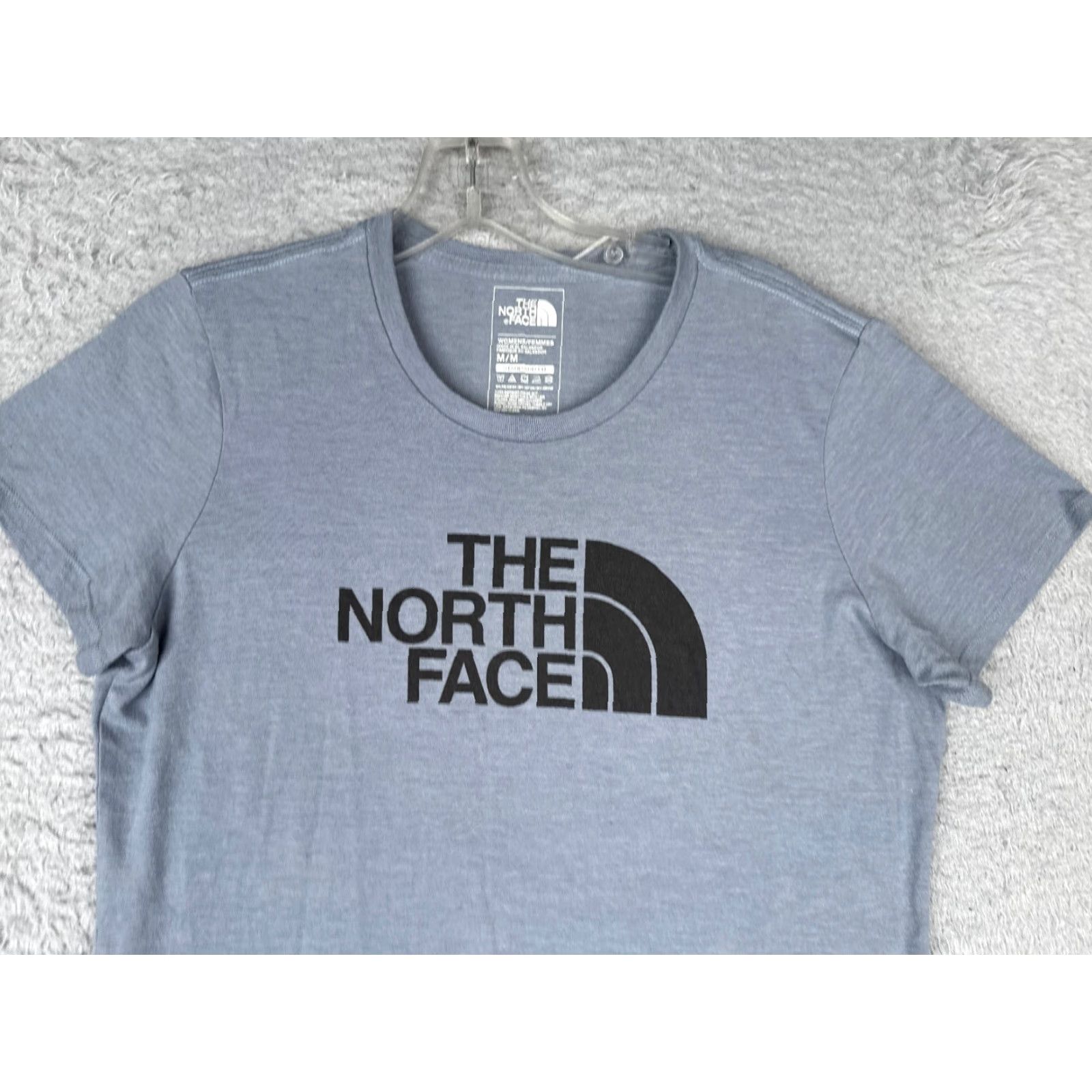 The North Face The North Face Shirt Women M Blue Short Sleeve Crew Neck Poly Blend Size M / US 6-8 / IT 42-44 - 4 Thumbnail