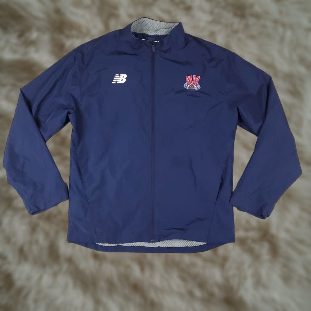 New Balance New Balance Jacket Mens Size Medium Blue Full Zip Up Windbreaker Size US M / EU 48-50 / 2 - 1 Thumbnail