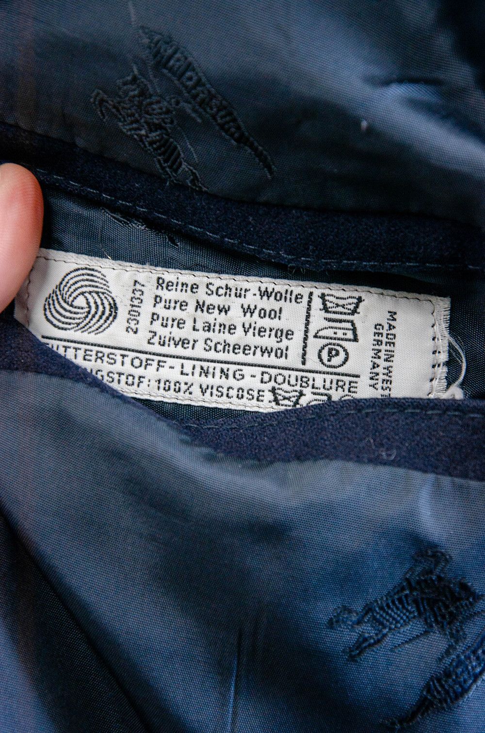 Prada Burberrys Navy Wool Blazer w/ Crest Buttons – M/L Size 48R - 12 Thumbnail