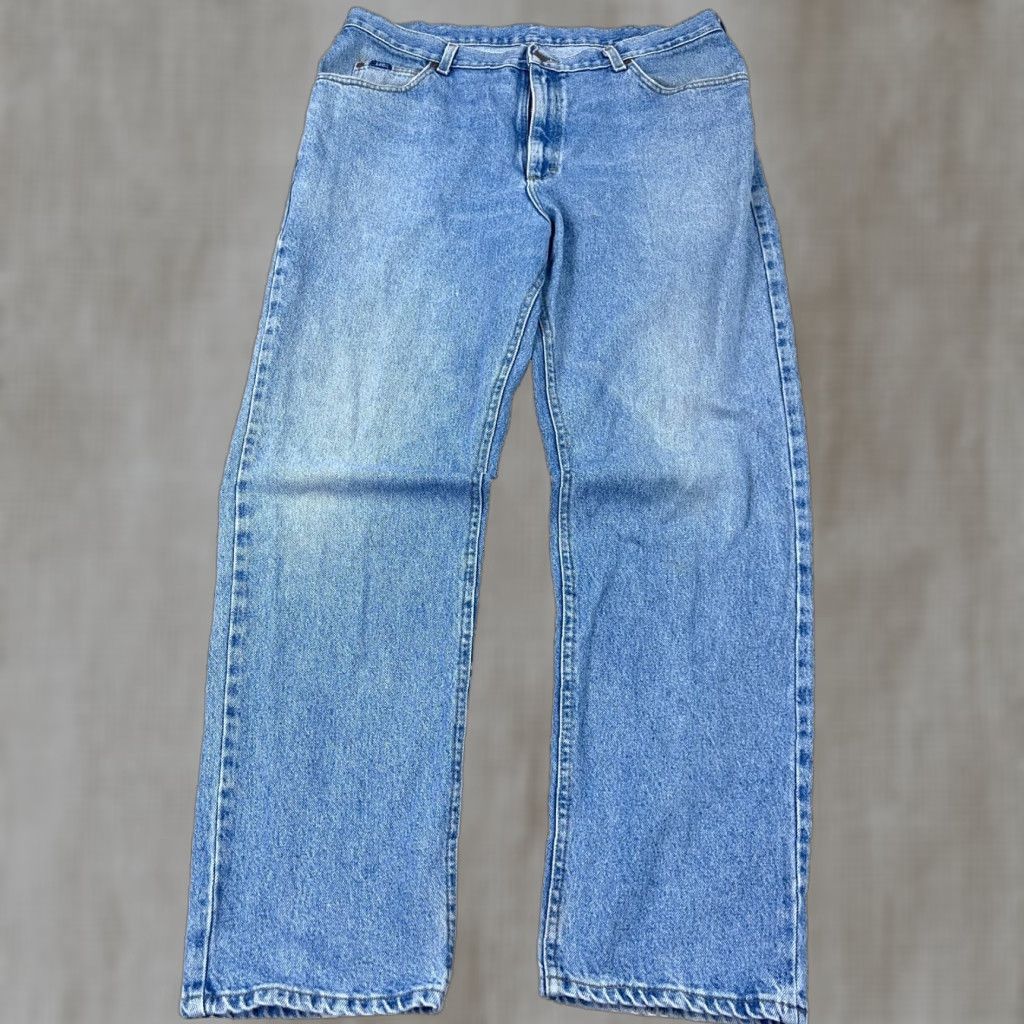 Lee VINTAGE Lee Jeans Mens Jeans Regular Fit 36x33 Blue 90s Retro Relaxed Straight Denim Casual Pants Mens 36x33 Size US 36 / EU 52 - 1 Thumbnail