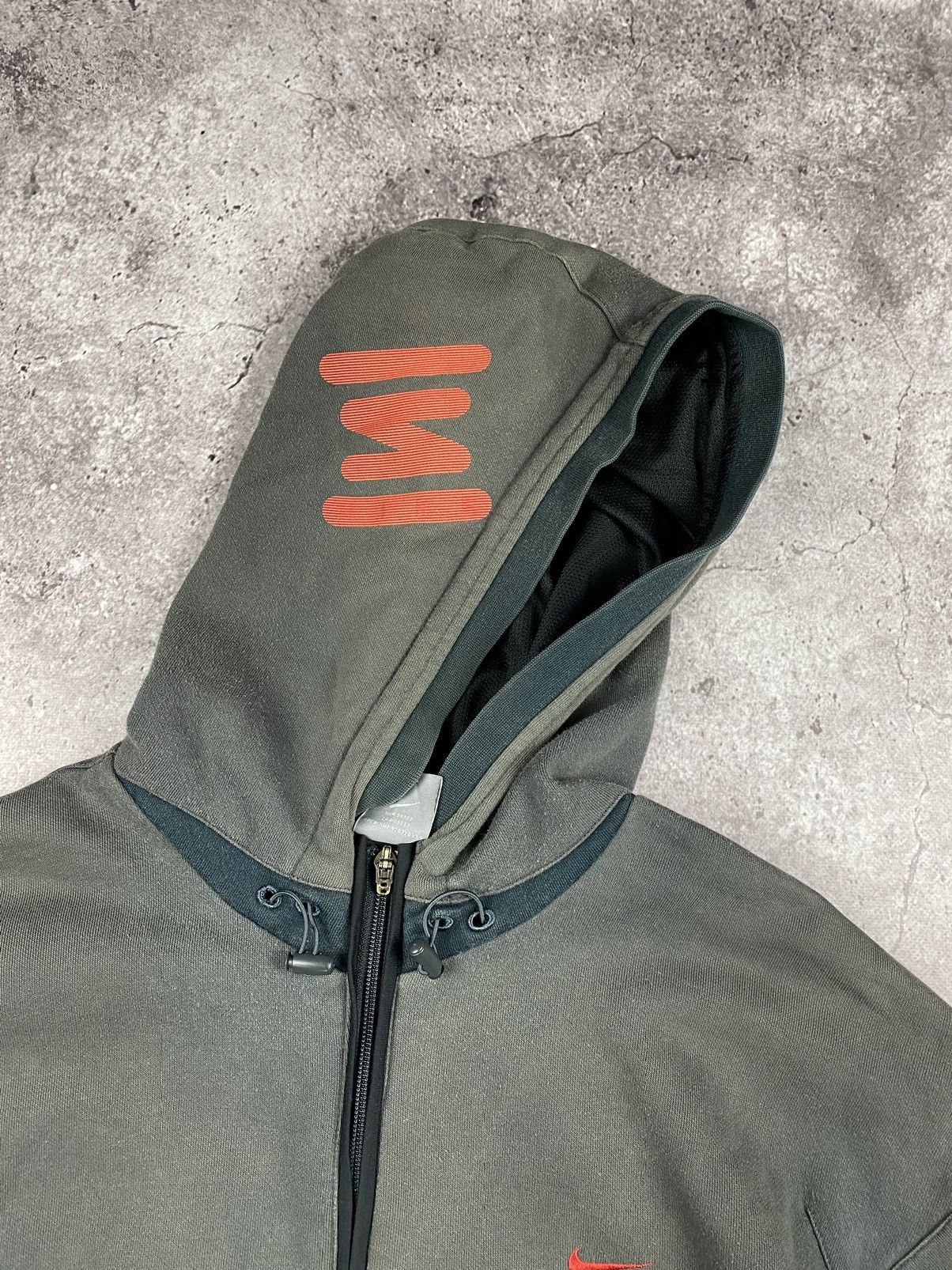 Nike × Vintage NIKE SHOX VINTAGE CENTER LOGO OVERSIZE BOXY FADED HOODIE Size US XL / EU 56 / 4 - 4 Thumbnail