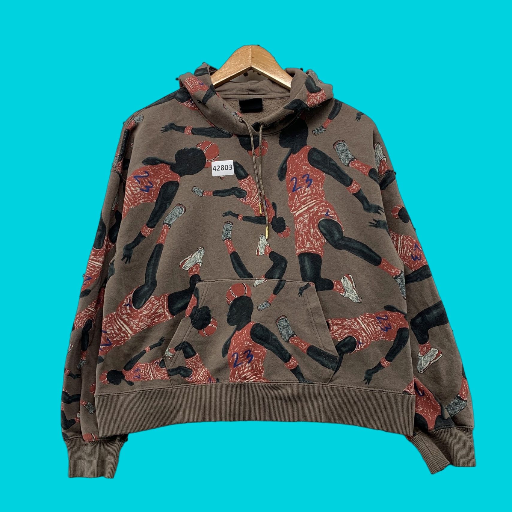 Jordan Brand Jordan Jumpman Hoodie Sweatshirt Mens Small Brown All Over Print Long Sleeve Size US S / EU 44-46 / 1 - 1 Thumbnail