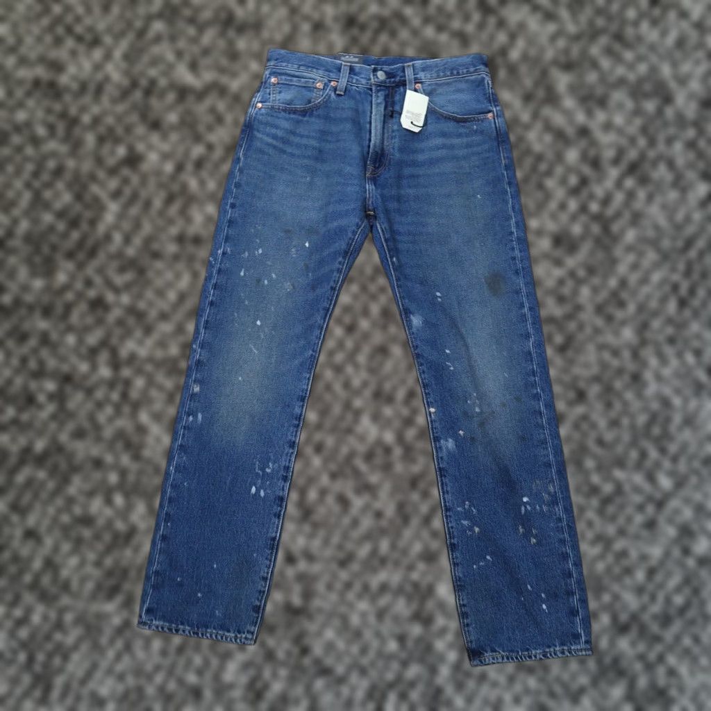 Levi's VINTAGE Levi's Premium 1961 551 Z Relaxed Straight Jeans Men’s 31x32 New Distressed hemp Blue Denim 80s 90s Mens Regular Jeans Size US 31 - 1 Thumbnail