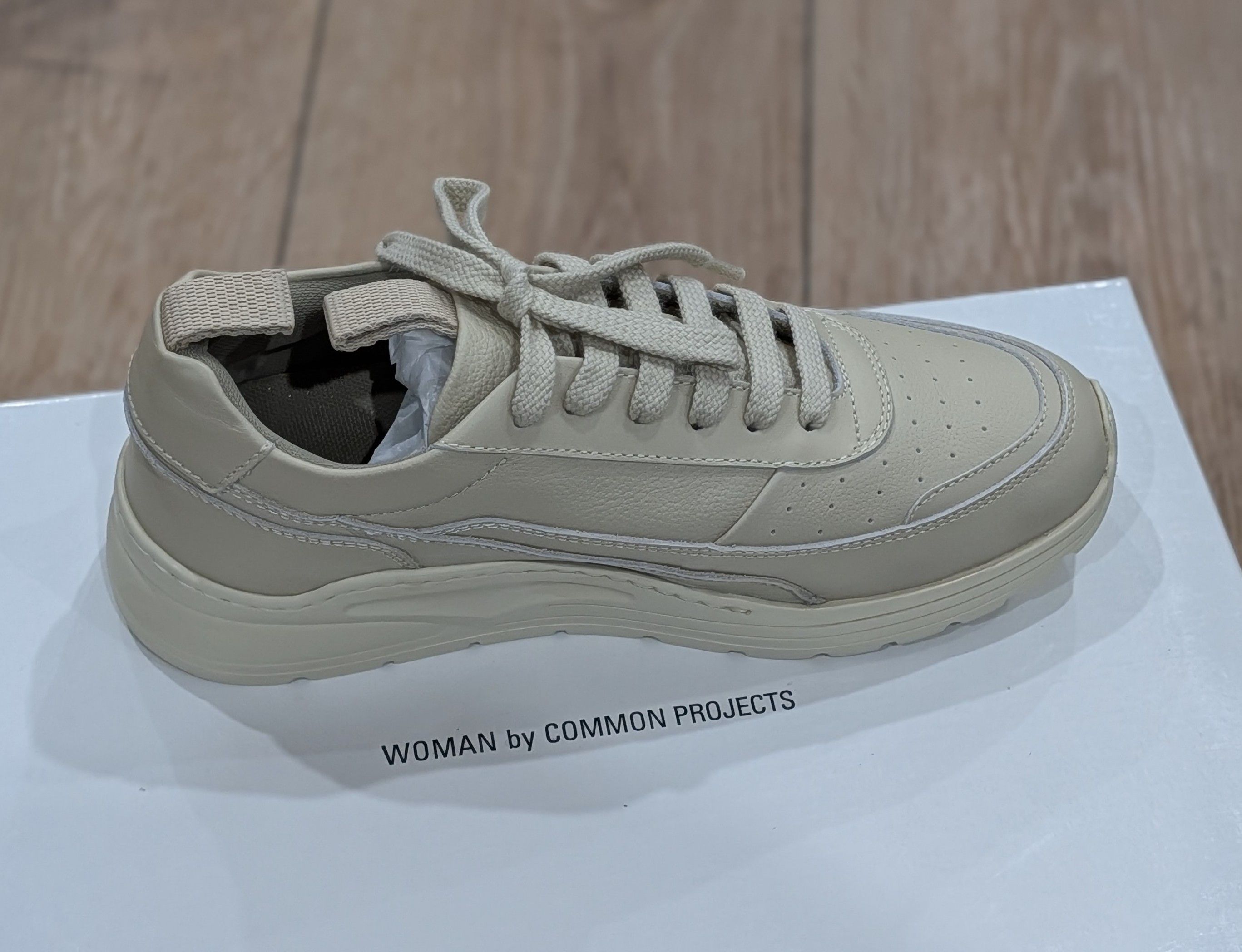 Common Projects Common Projects "Track 90" Leather Sneakers Clay 36 US 6 Size US 6 / IT 36 - 3 Thumbnail