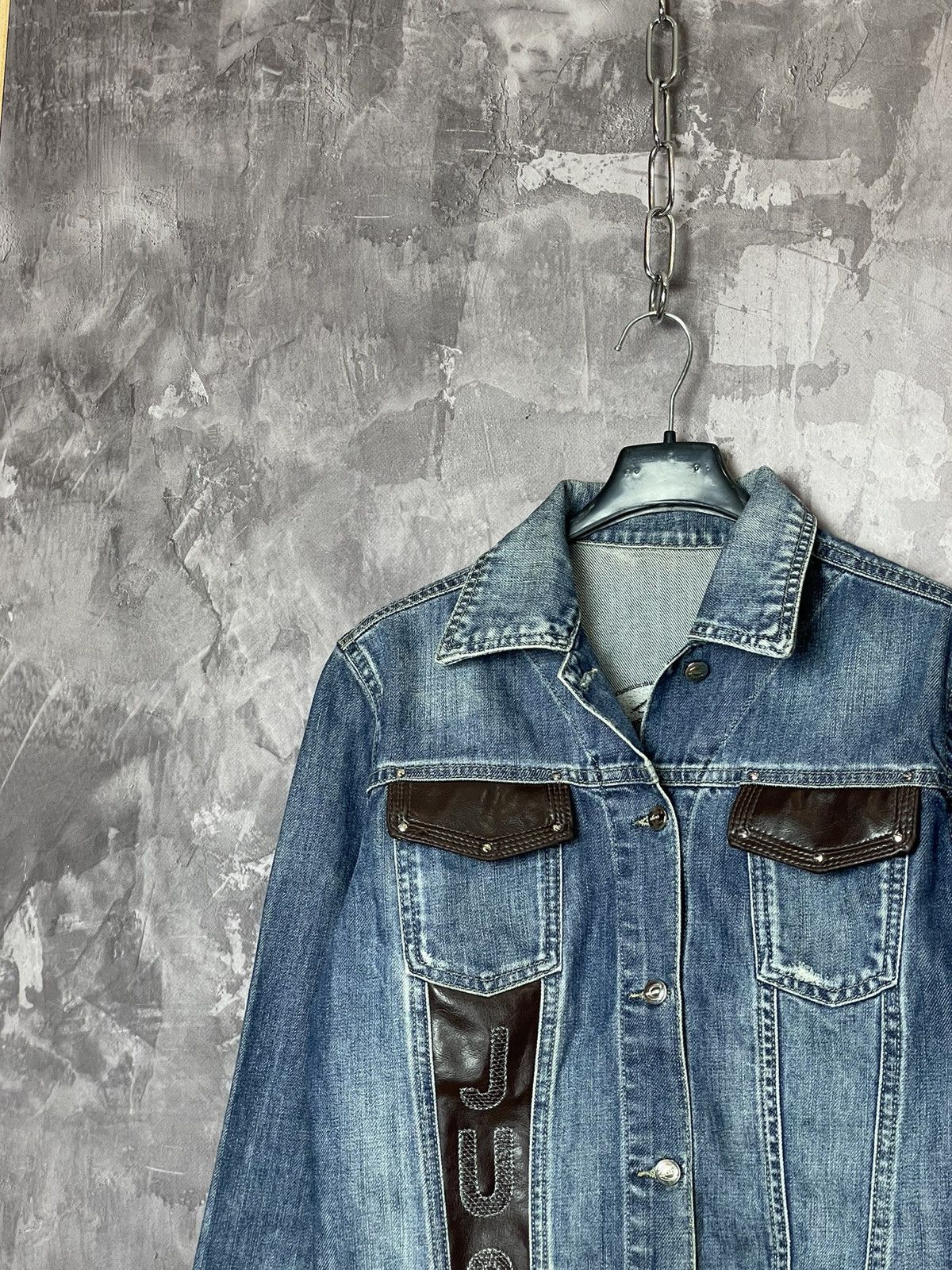 Just Cavalli × Roberto Cavalli × Vintage Vintage Roberto Cavalli Denim Jacket 90s Embroidered Size L / US 10 / IT 46 - 5 Thumbnail