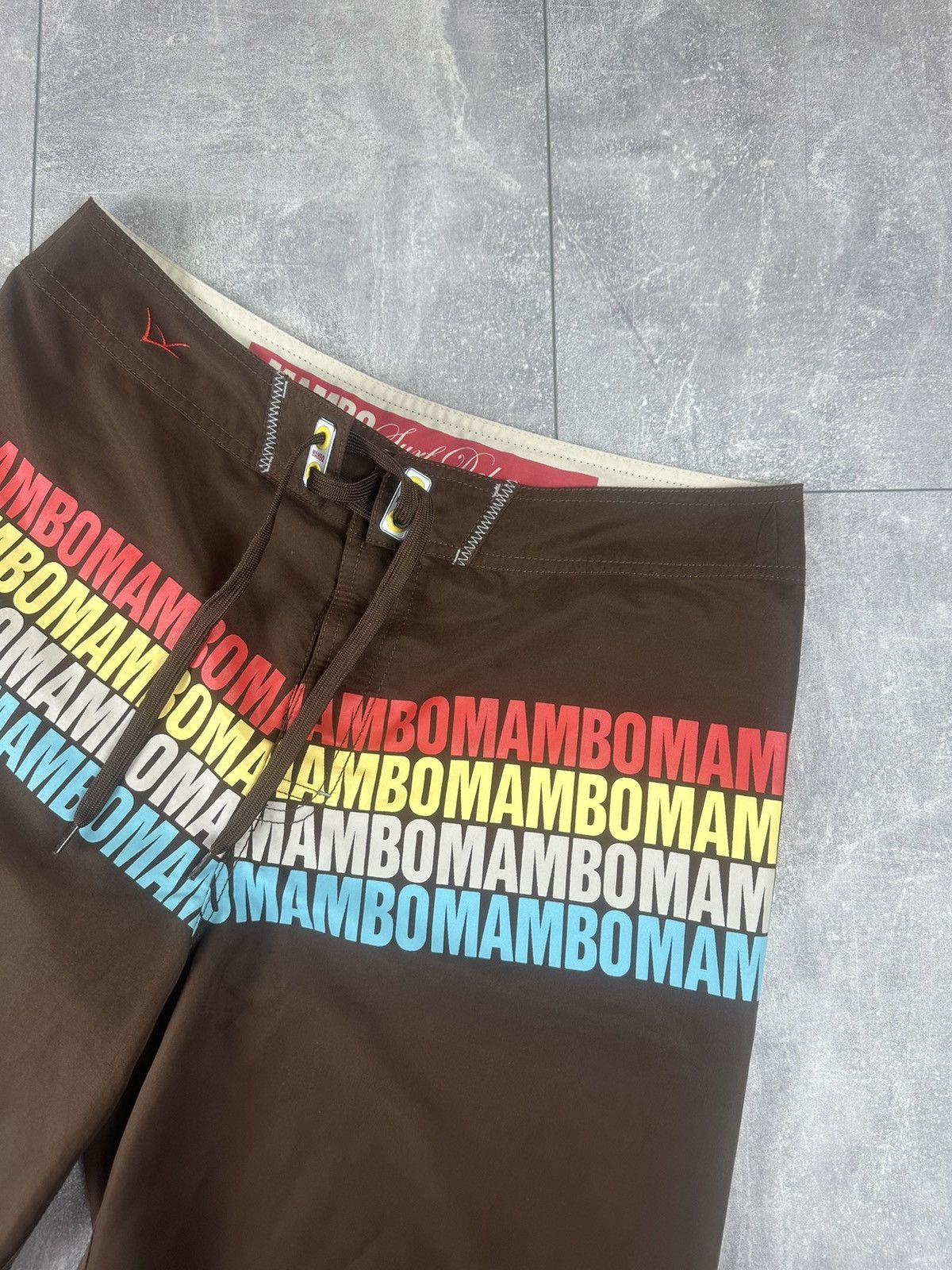 Mambo Mambo Surf Y2K Brown Boards-Shorts Overprint Logo Size US 32 / EU 48 - 7 Thumbnail