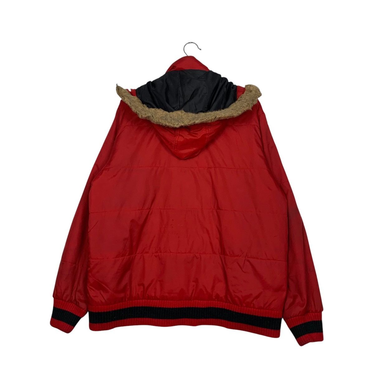 Penfield PENFIELD Red Nylon Faux Fur Hooded Jacket #2781-C125 Size US L / EU 52-54 / 3 - 17 Thumbnail