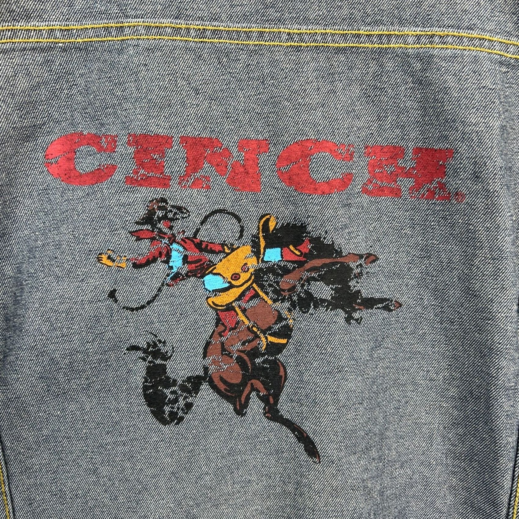 Vintage Cinch Denim Jacket Medium Classic Cowboy Collection Western Blue Denim Jacket Mens M Casual Size US 31 - 4 Thumbnail