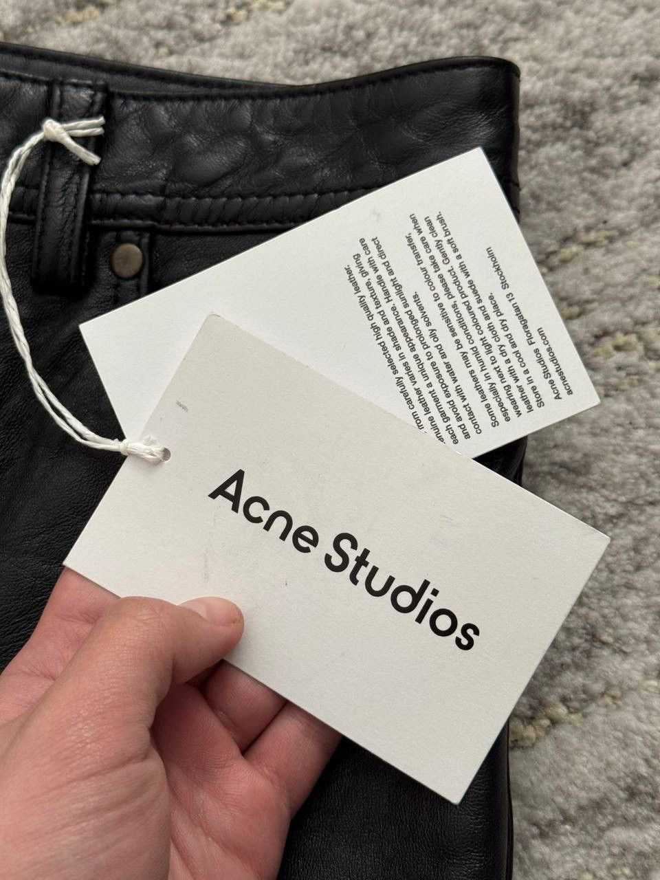 Acne Studios Acne Studios Archive 5-Pocket Leather Trousers Size 34" / US 12 / IT 48 - 6 Thumbnail
