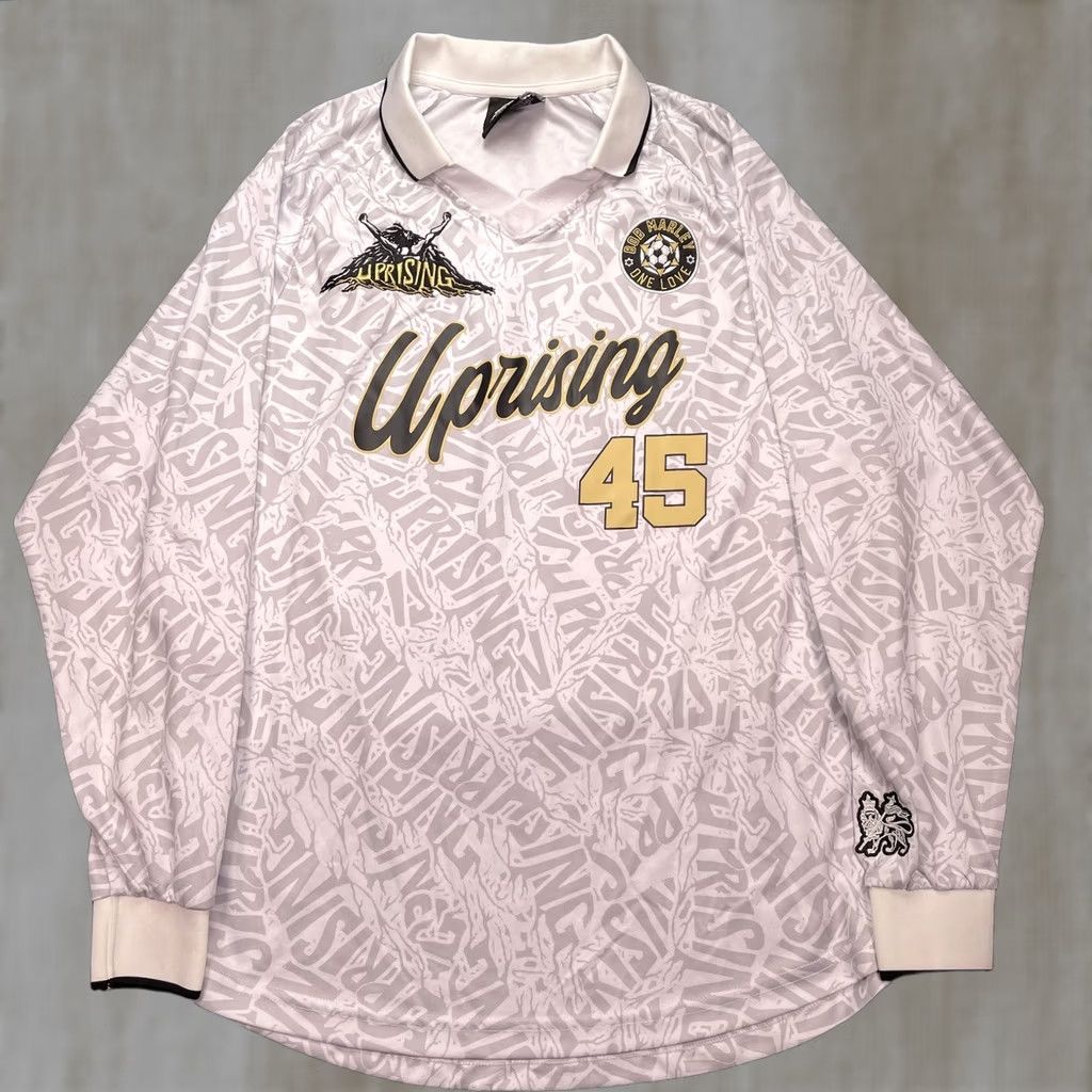 Vintage Bob Marley Shirt Mens Small White Uprising 45 Long Sleeve Soccer Jersey Tee Size US S / EU 44-46 / 1 - 1 Thumbnail