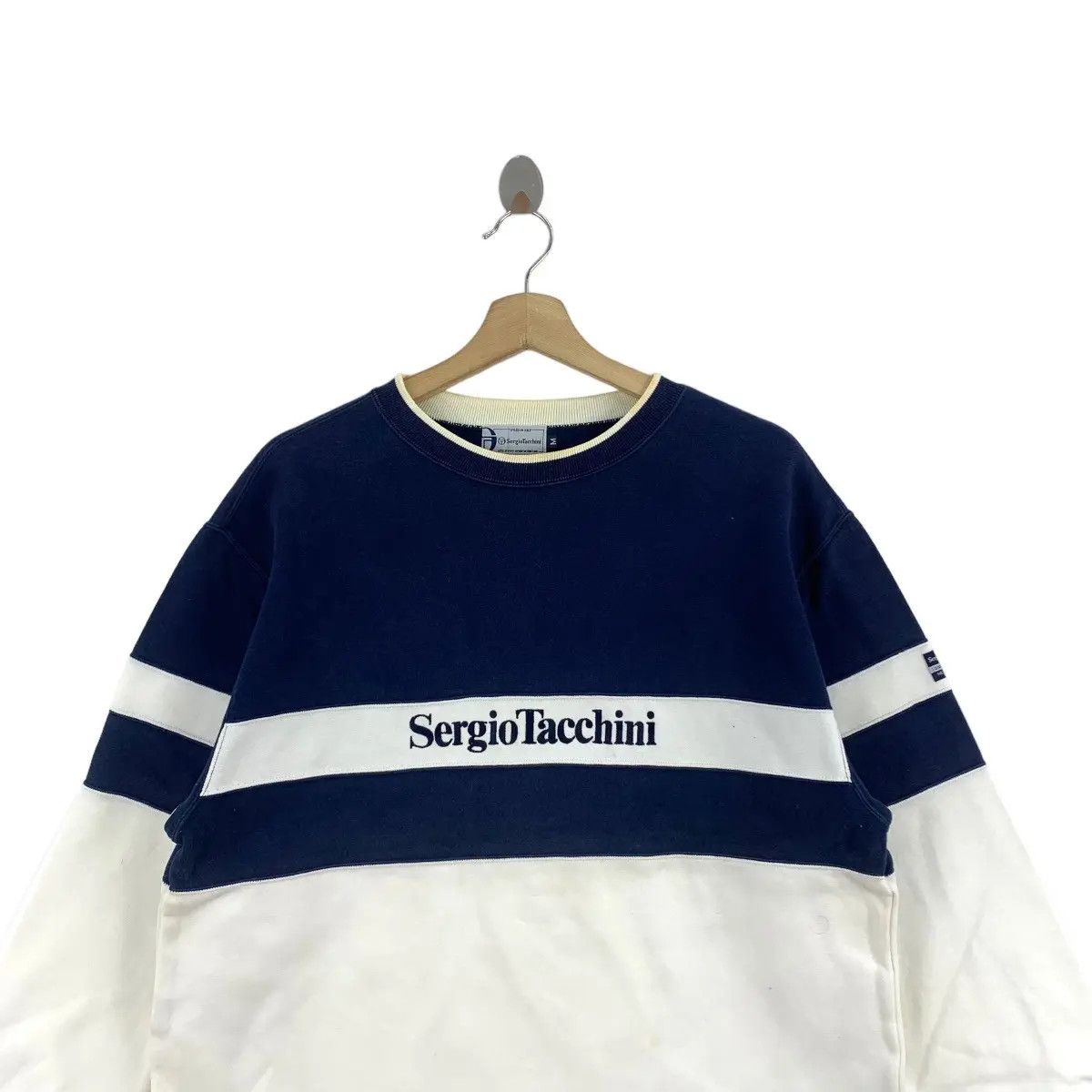 Sergio Tacchini Vintage 90’ SERGIO TACCHINI ITALY Stock Logo Striped Size M / US 6-8 / IT 42-44 - 2 Thumbnail