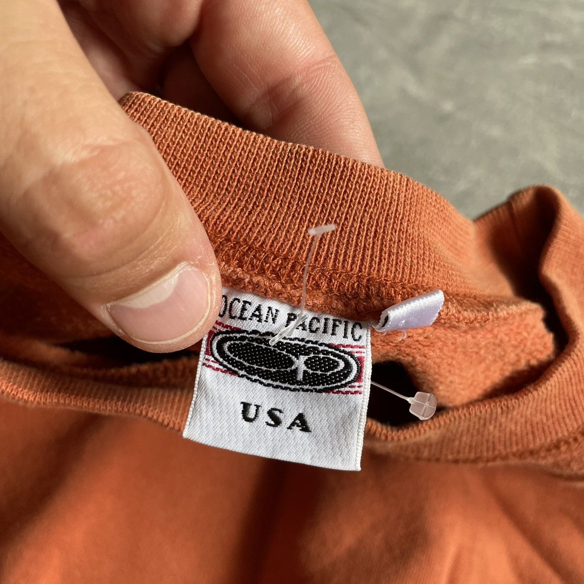 90s Op Ocean Pacific Sweatshirt Big Spellout Logo baggy 80s