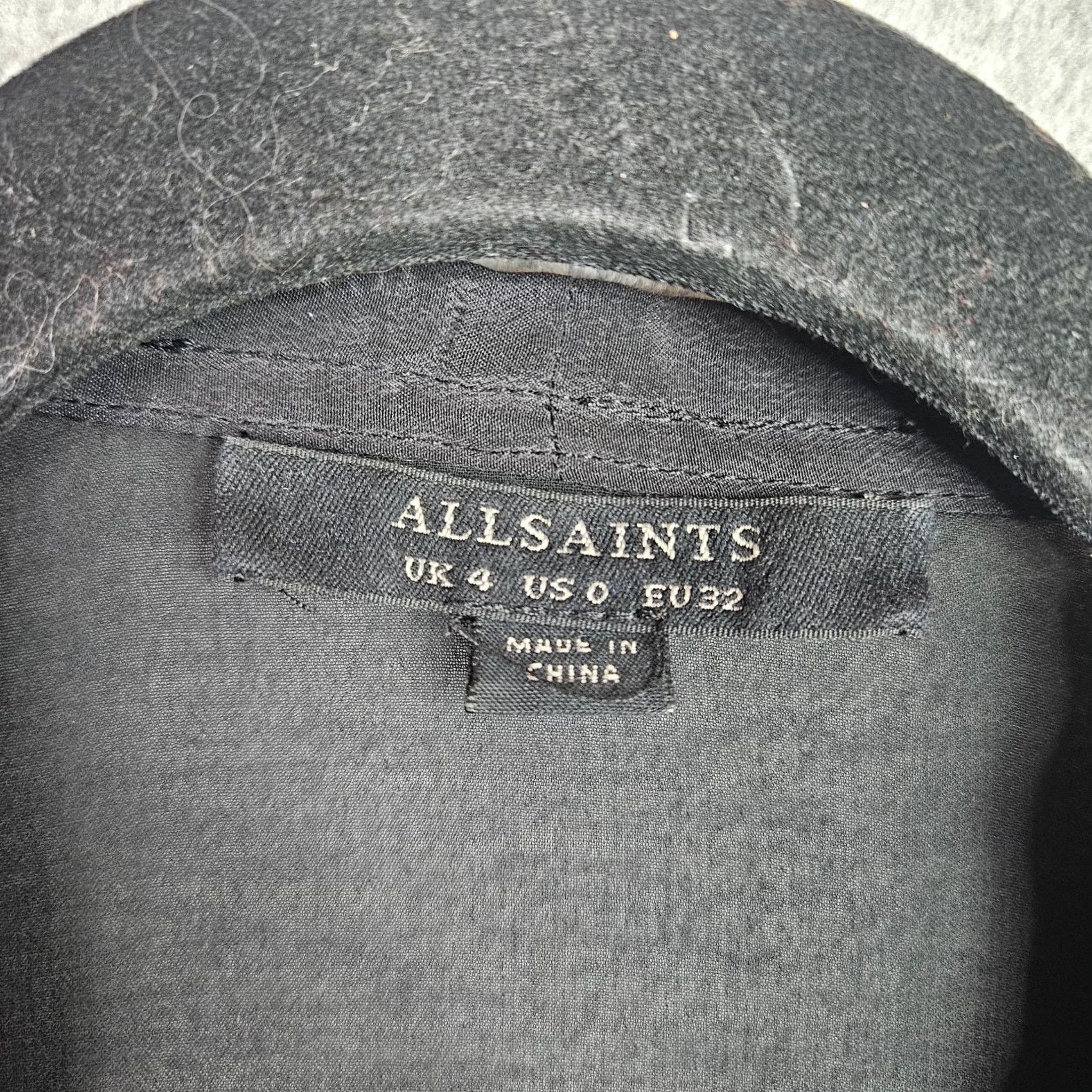 Allsaints AllSaints Black Sleeveless Zip Front Dress Women’s Size 0 Draped Size XS / US 0-2 / IT 36-38 - 5 Thumbnail