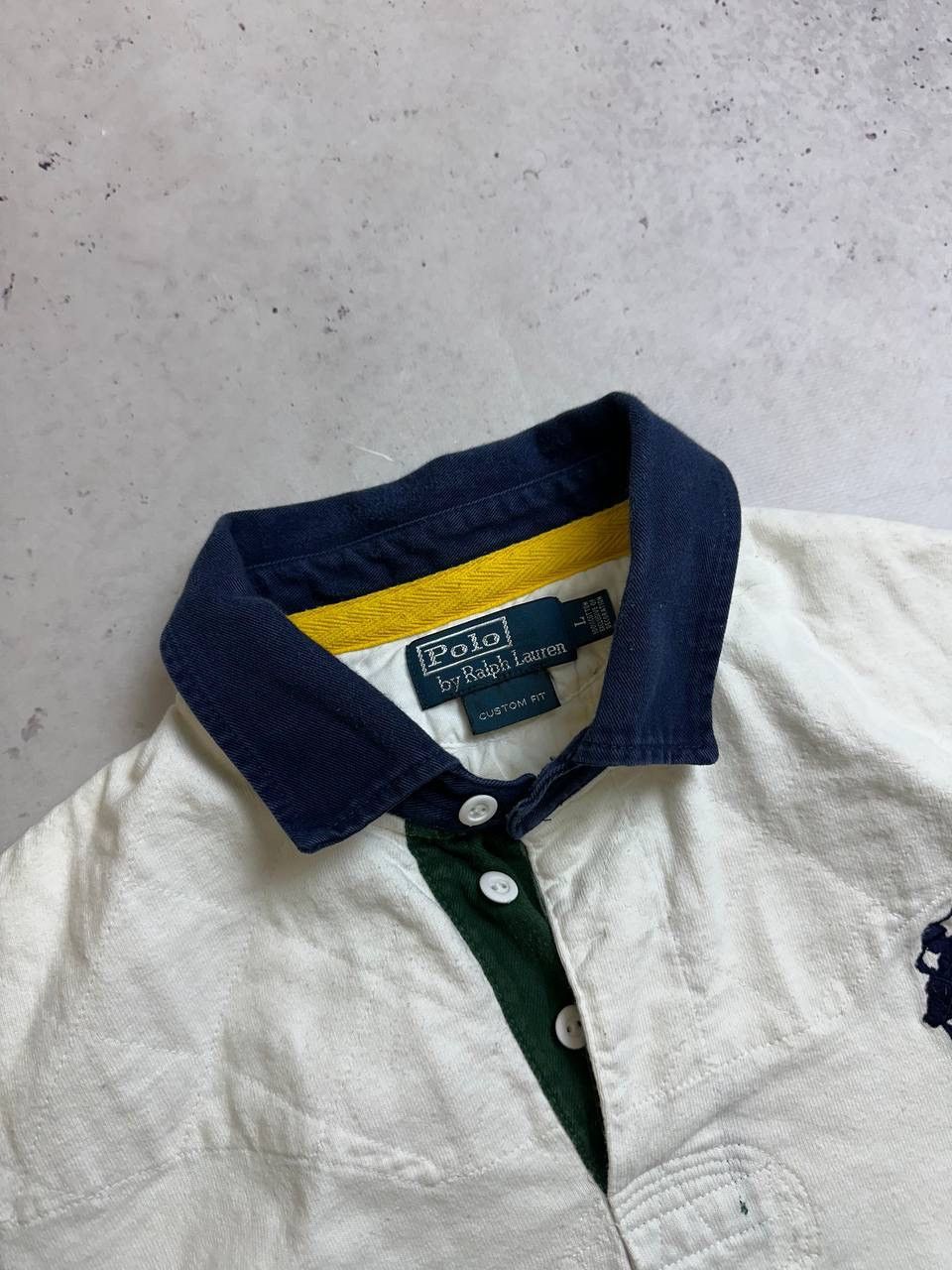 Polo Ralph Lauren × Vintage Vintage Polo Ralph Lauren Chief Keef Style Rugby Shirt L Size US L / EU 52-54 / 3 - 5 Thumbnail