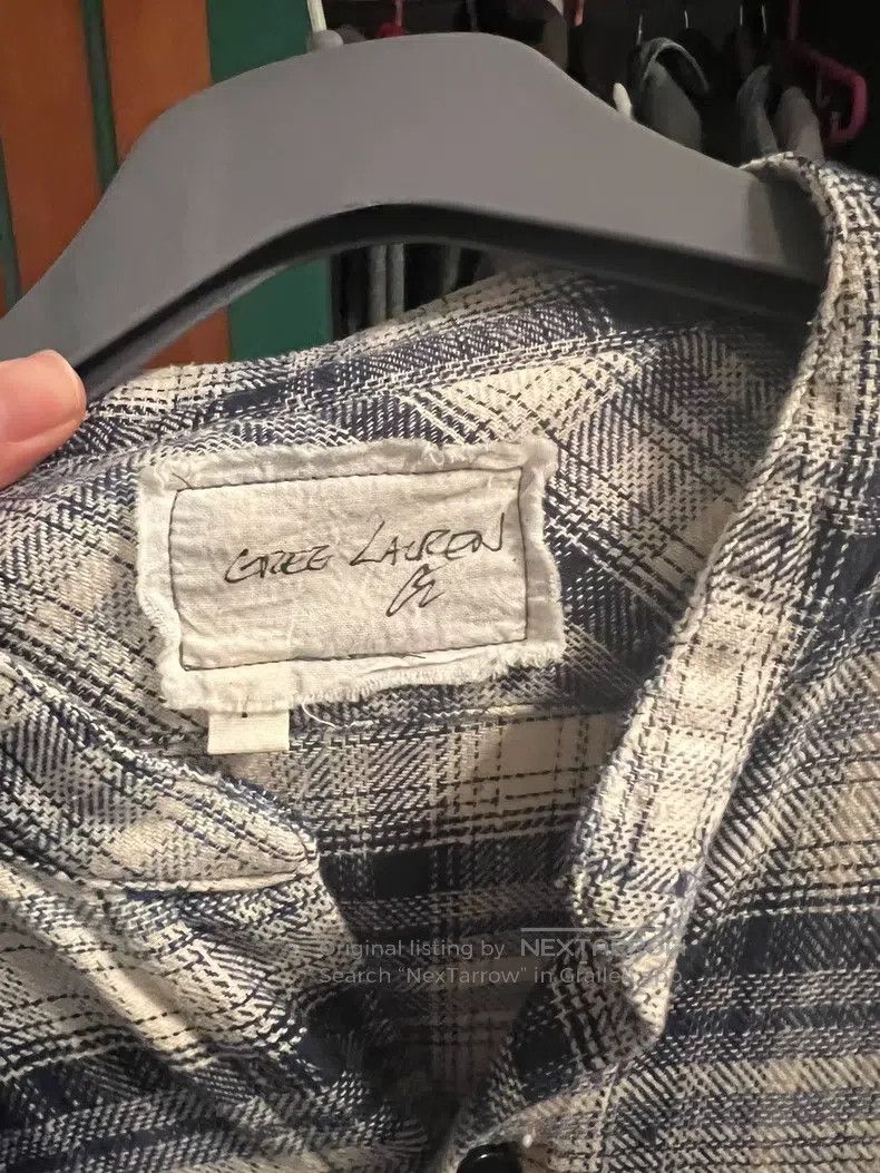 Greg Lauren Greg Lauren Loose denim plaid patchwork shirt Size US S / EU 44-46 / 1 - 3 Thumbnail