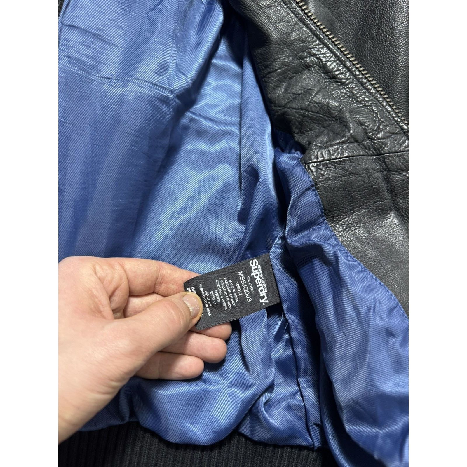 Japanese Brand × Superdry Superdry Japan men’s Real Leather Aviator Jacket Size US M / EU 48-50 / 2 - 9 Thumbnail