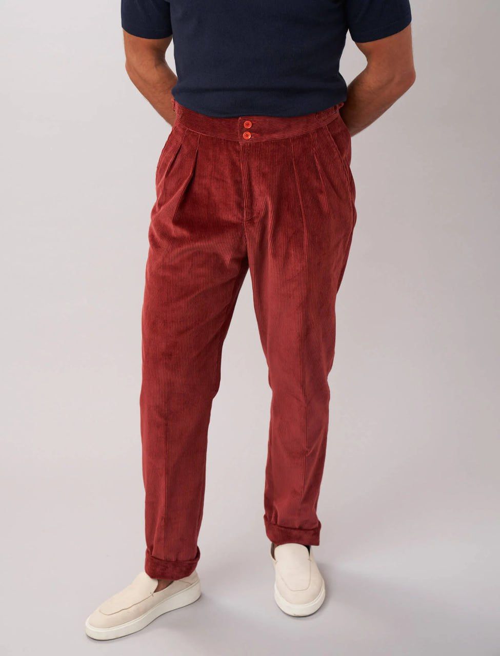 Boneville 80s Boneville CP Company Red Corduroy Vintage Pants Size US 34 / EU 50 - 16 Thumbnail