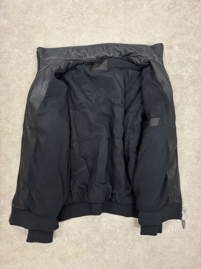 Emporio Armani SS2019 Emporio Armani Black Leather Minimalist Jacket Size US S / EU 44-46 / 1 - 8 Thumbnail