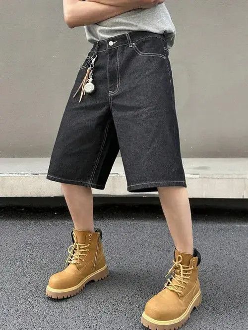 Other VINTAGE jeans jorts Y2K denim shorts Size US 36 / EU 52 - 1 Thumbnail