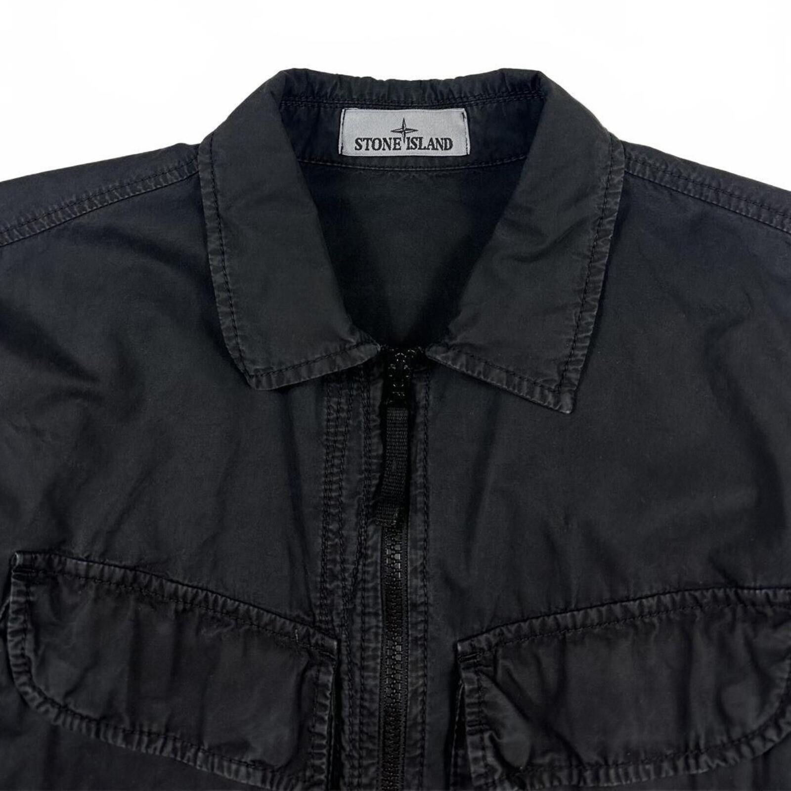 Stone Island Stone Island Black Zip Up Overshirt Medium Size US M / EU 48-50 / 2 - 3 Thumbnail