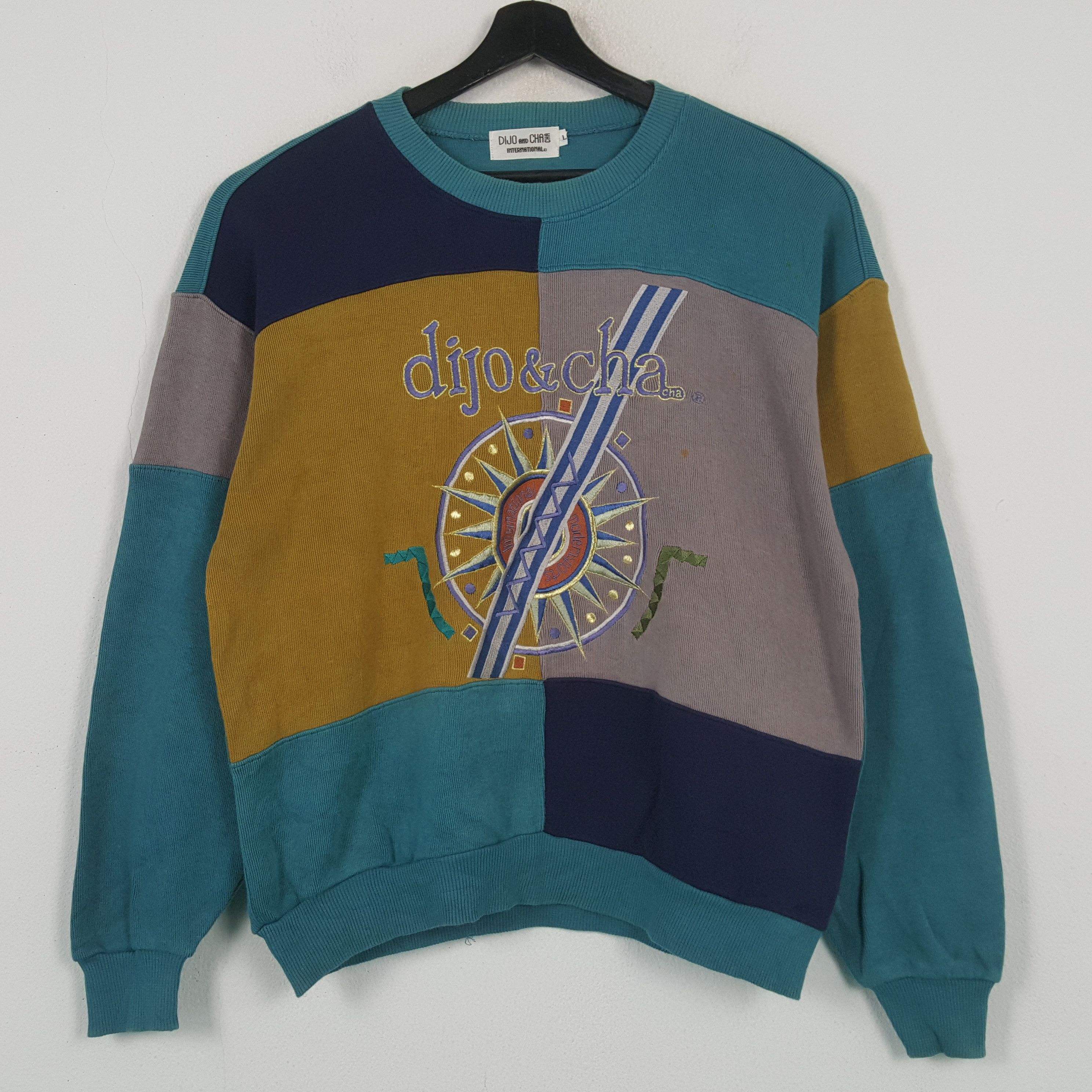 Vintage DIJO & CHA Designer Style Sweatshirt C296N3 Size US M / EU 48-50 / 2 - 1 Thumbnail