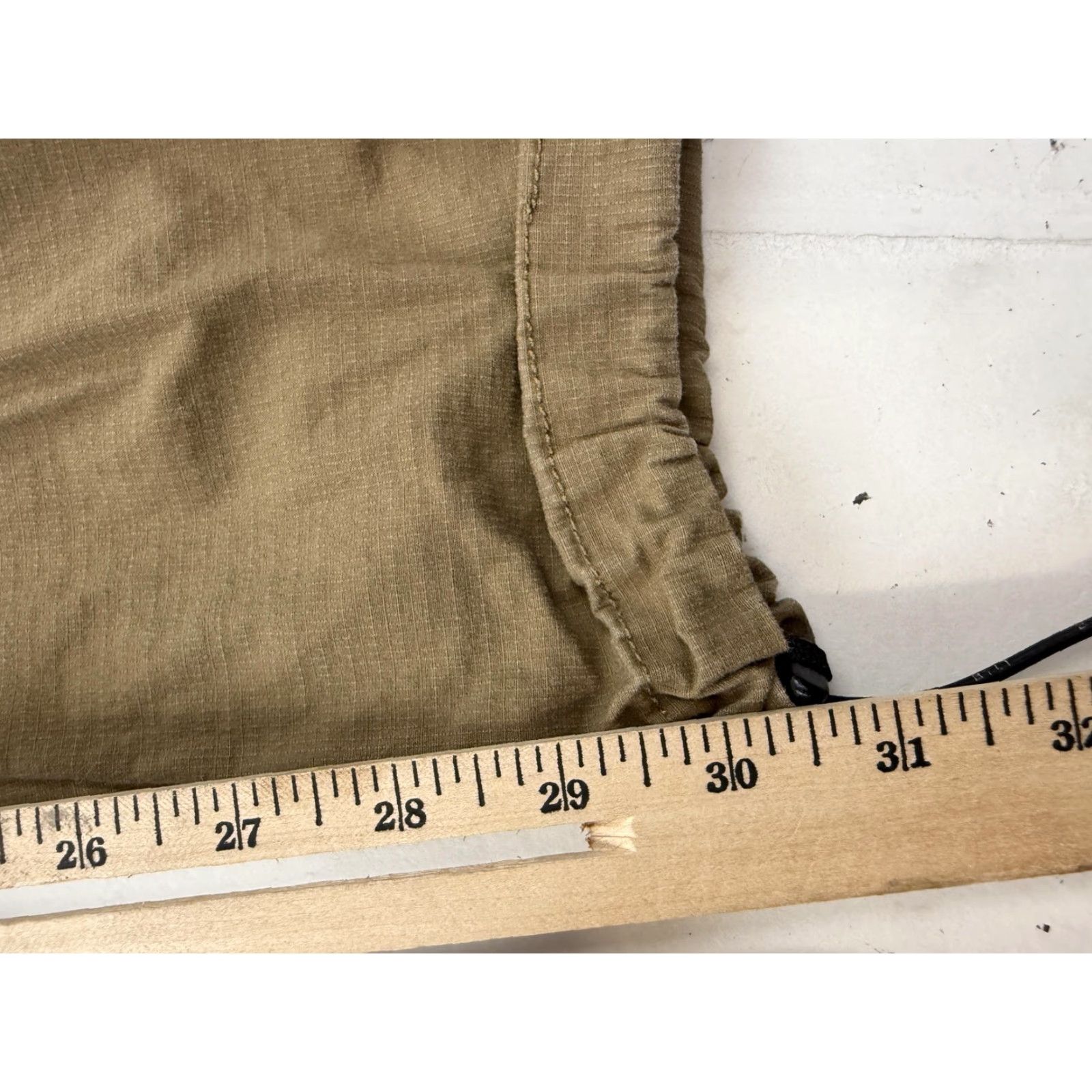 Vintage BYLT Cargo Pants Mens 30x29 Beige Tapered Cuffed Drawstring Casual Stretch Size US 30 / EU 46 - 7 Thumbnail