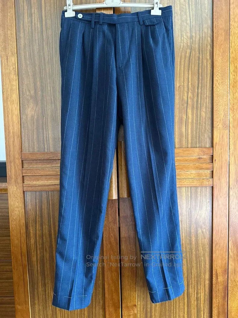 Brunello Cucinelli Brunello Cucinelli Men's Striped Trousers. Size US 32 / EU 48 - 1 Thumbnail
