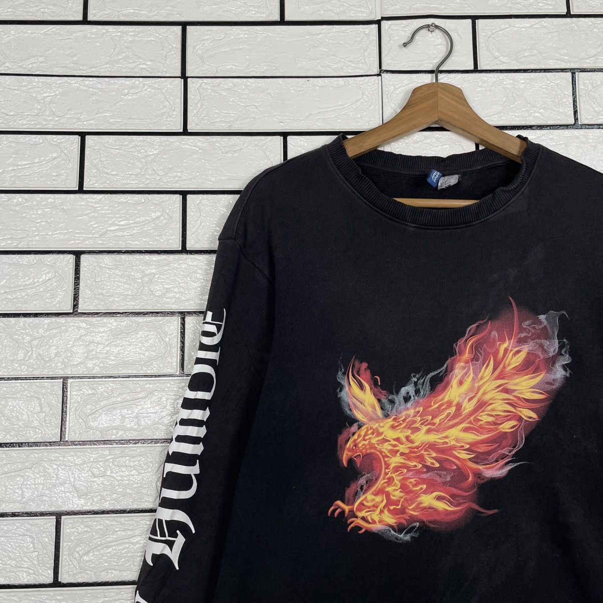Japanese Brand Corpus Et Mente Fire Eagle Crewneck Sweatshirt Size US S / EU 44-46 / 1 - 6 Thumbnail