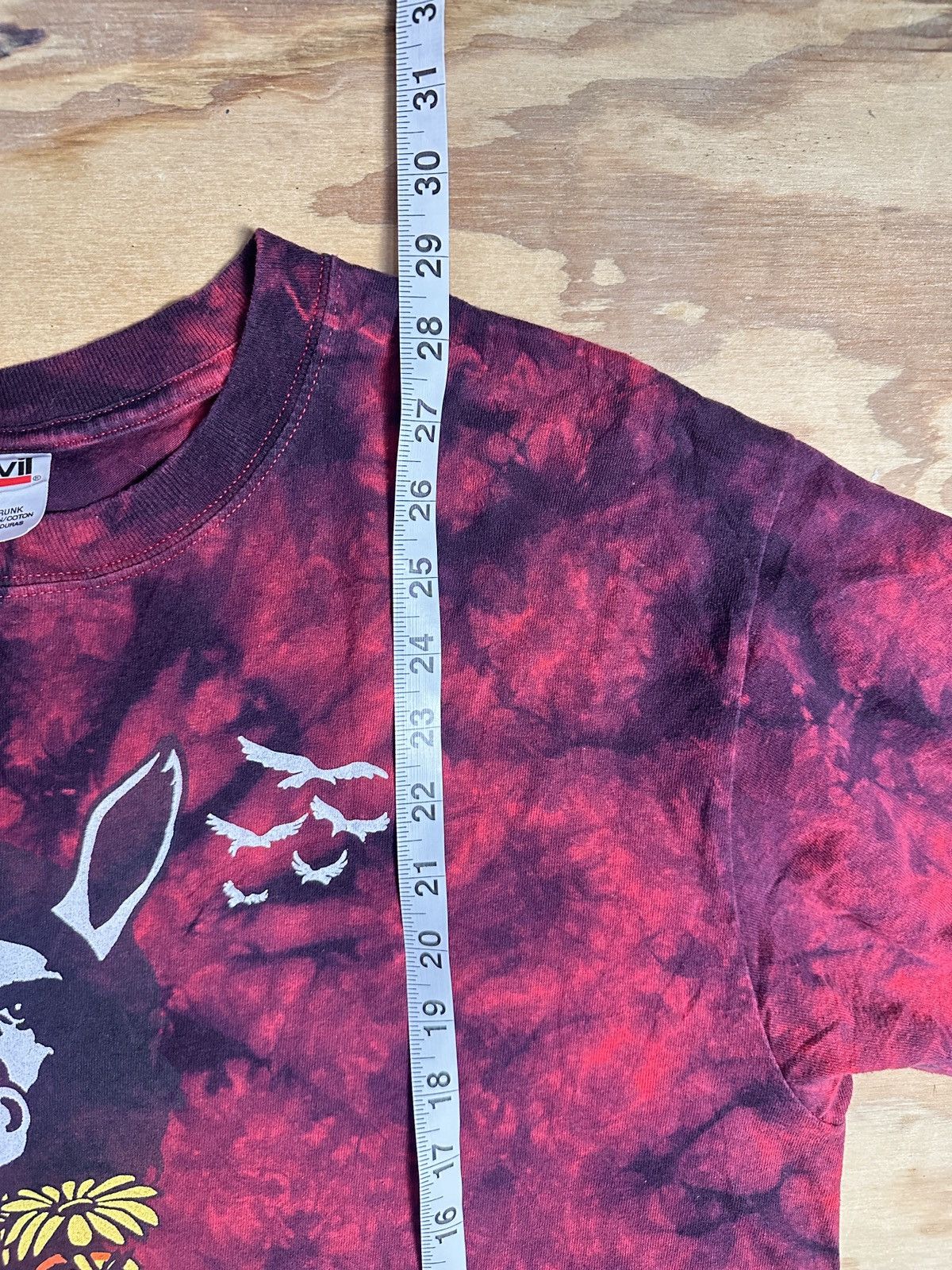 Anvil × Vintage Gov't Mule Kinder Revolution 2008 Tour Red Tie Dye T-Shirt Size US L / EU 52-54 / 3 - 6 Thumbnail