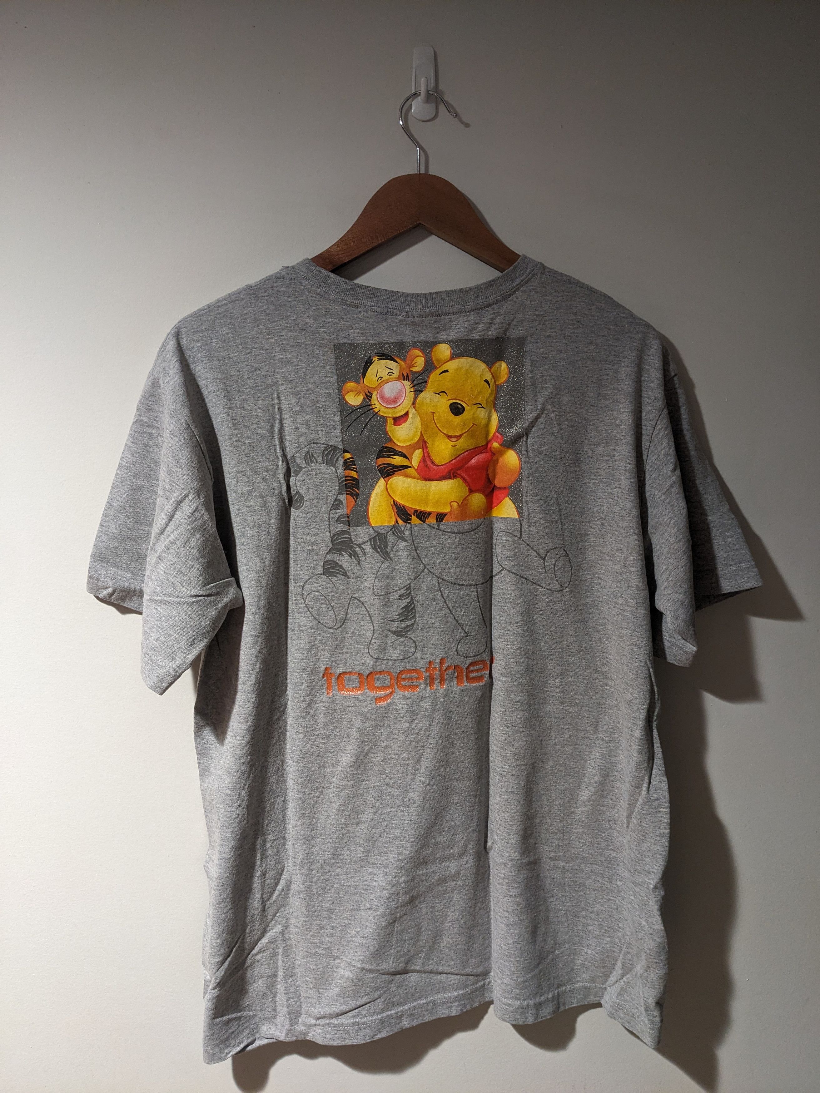 Disney × Vintage Vintage Y2K Winnie the Pooh Tigger Together Large T-Shirt Size US L / EU 52-54 / 3 - 1 Thumbnail