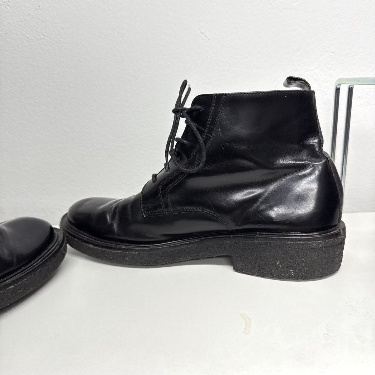 AMI Ami Alexandre Mattiussi combat boots laced up splatter Size US 10 / EU 43 - 9 Thumbnail