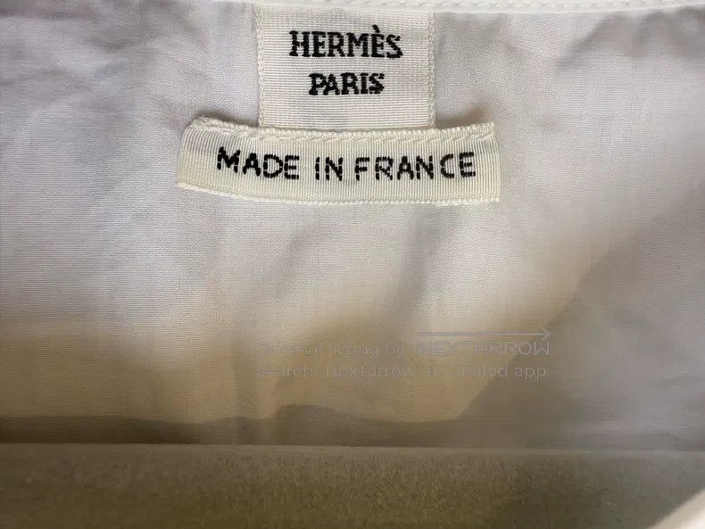 Hermes Hermes White Embroidered Beach Shirt, Size 34, Delicate Em Size XXS / US 00 / IT 34 - 8 Thumbnail