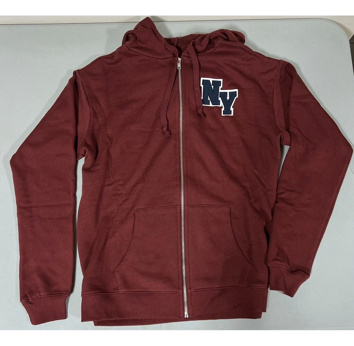 Tillys Red ‘New York Athletics’ Zipper Sweater Sweatshirt Hoodie XS Size US XS / EU 42 / 0 - 6 Thumbnail