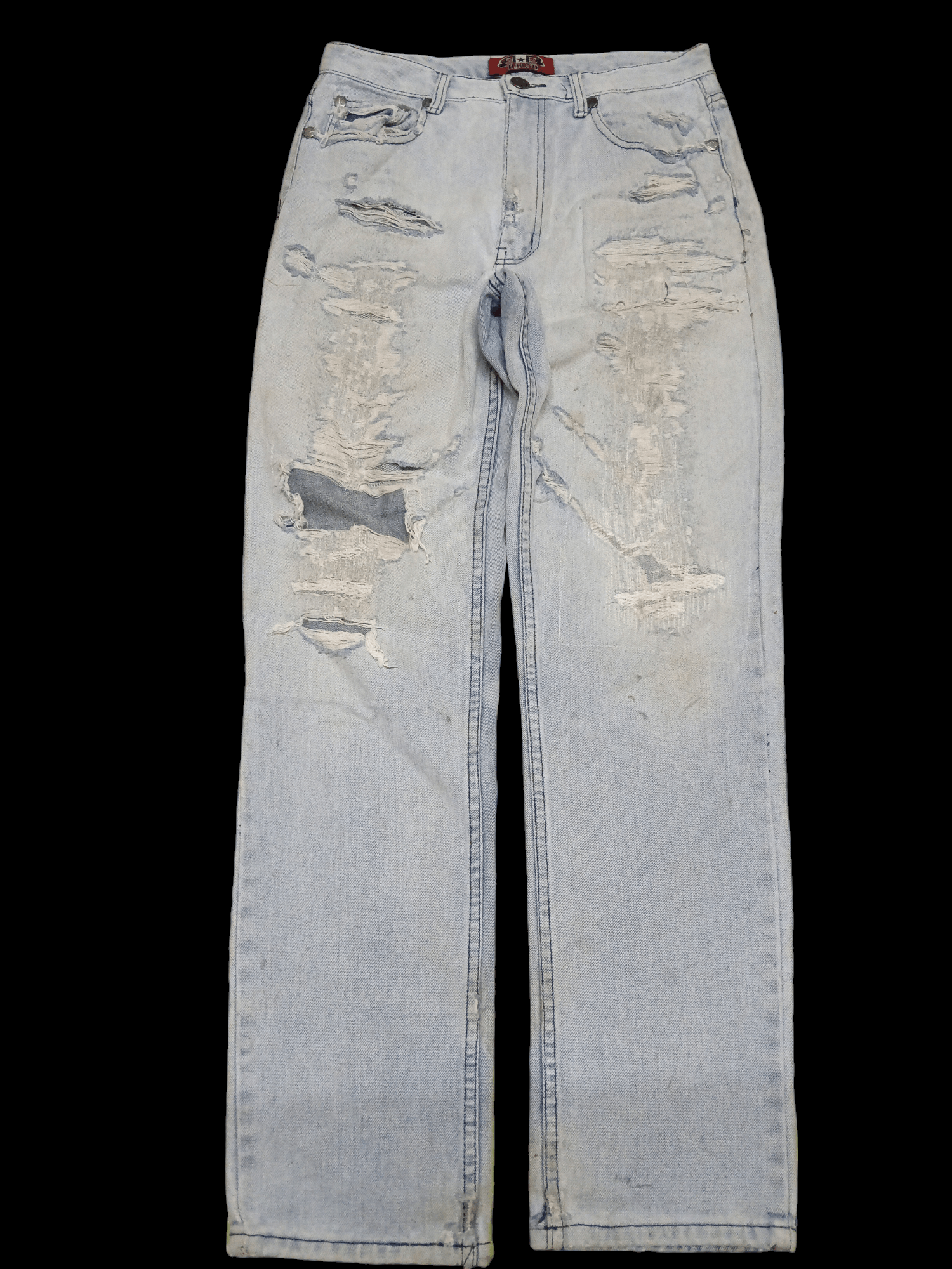 Japanese Brand distressed denim b.bond jeans brand Size US 30 / EU 46 - 1 Thumbnail