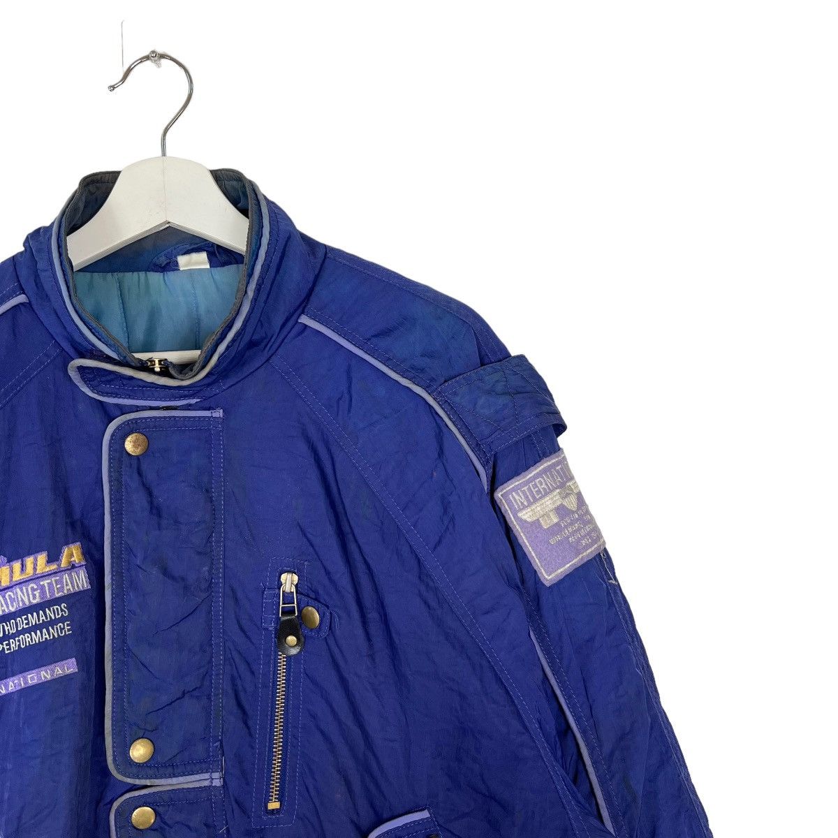Japanese Brand 🔥 VINTAGE FORMULA MEMBER RACING TEAM BOMBER JACKET Size US L / EU 52-54 / 3 - 6 Thumbnail