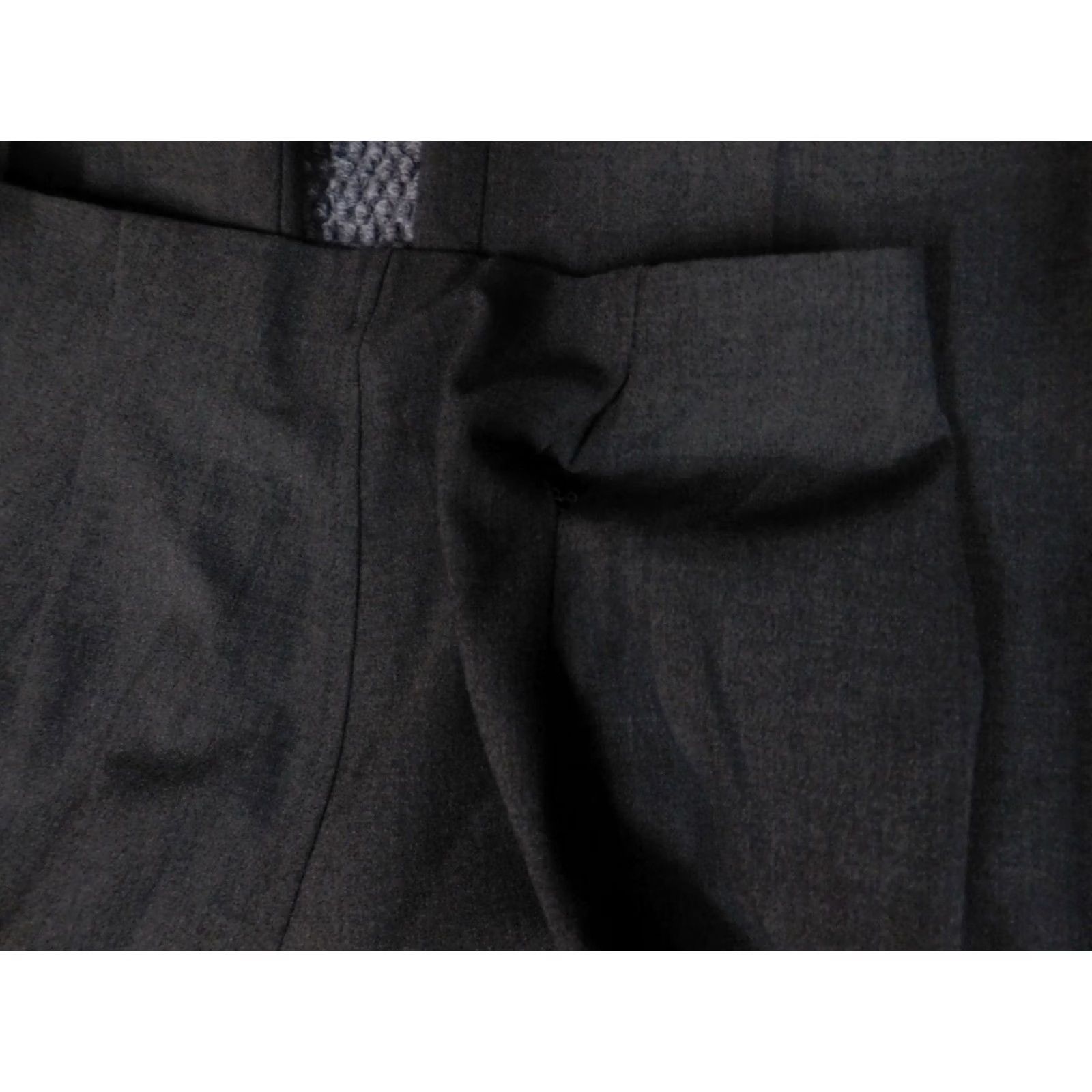 Banana Republic Banana Republic Womens Pants 2 Gray Straight Stretch Wool Pants, Gray, Regular, 31in Inseam, Zipper, Knit, Chino, Casual, Women, Vintage: No Size 26" / US 2 / IT 38 - 7 Thumbnail