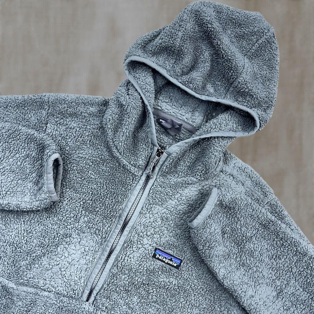 Patagonia Patagonia Los Gatos Hoodie Women Small Gray 1/2 Zip Fleece Hooded Pockets Logo Mock Neck Pullover Size S / US 4 / IT 40 - 1 Thumbnail