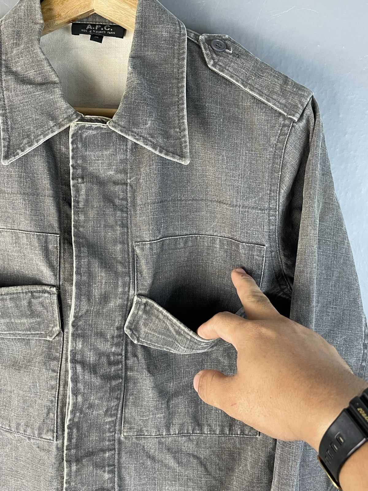 A.P.C. 🔥A.P.C. FRANCE Double Pocket Buttoned Jacket Size US S / EU 44-46 / 1 - 5 Thumbnail