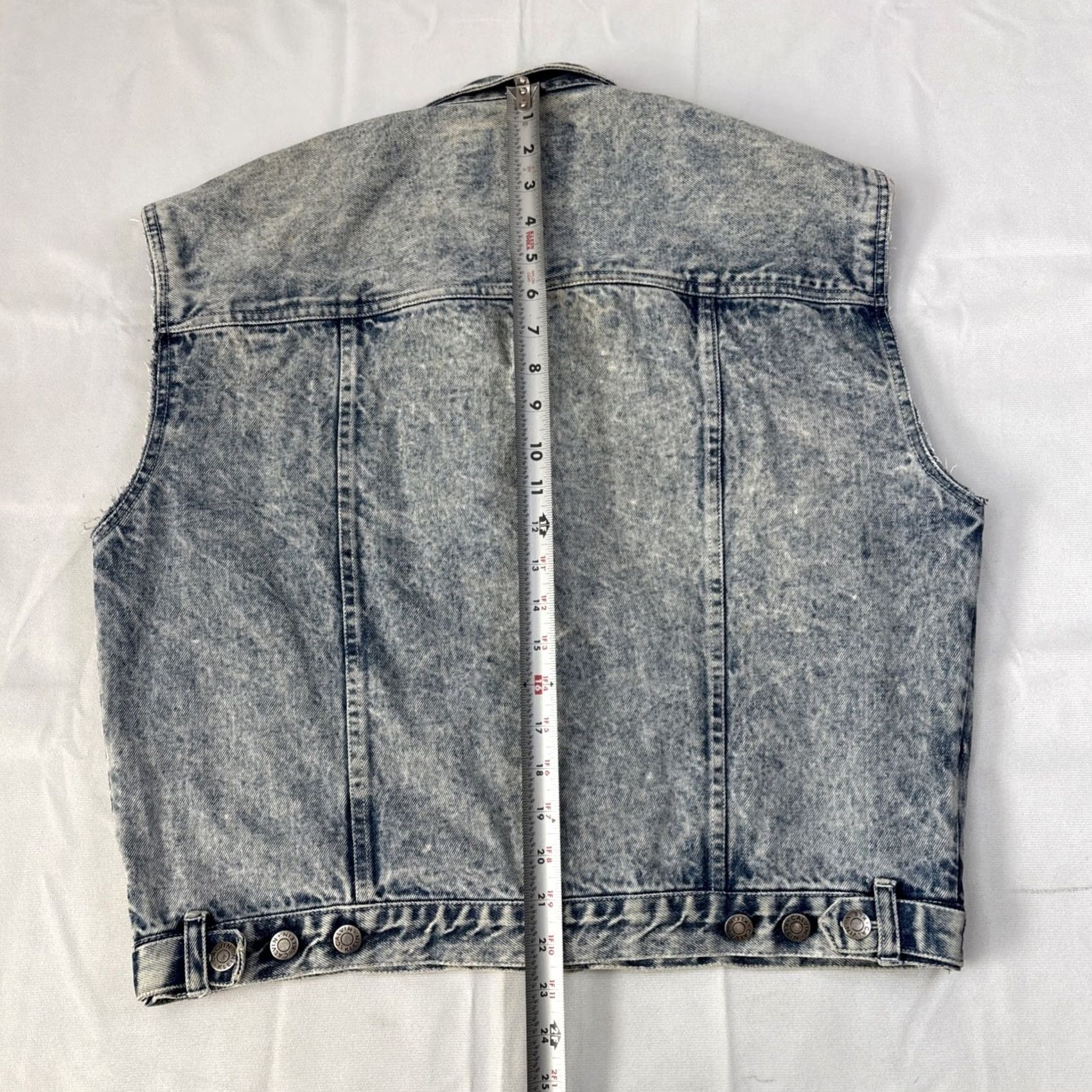 Calvin Klein VINTAGE Calvin Klein Mens Vest Denim Trucker Blue Medium Wash M Regular Cotton Denim Biker Wear Mens Size US M / EU 48-50 / 2 - 6 Thumbnail