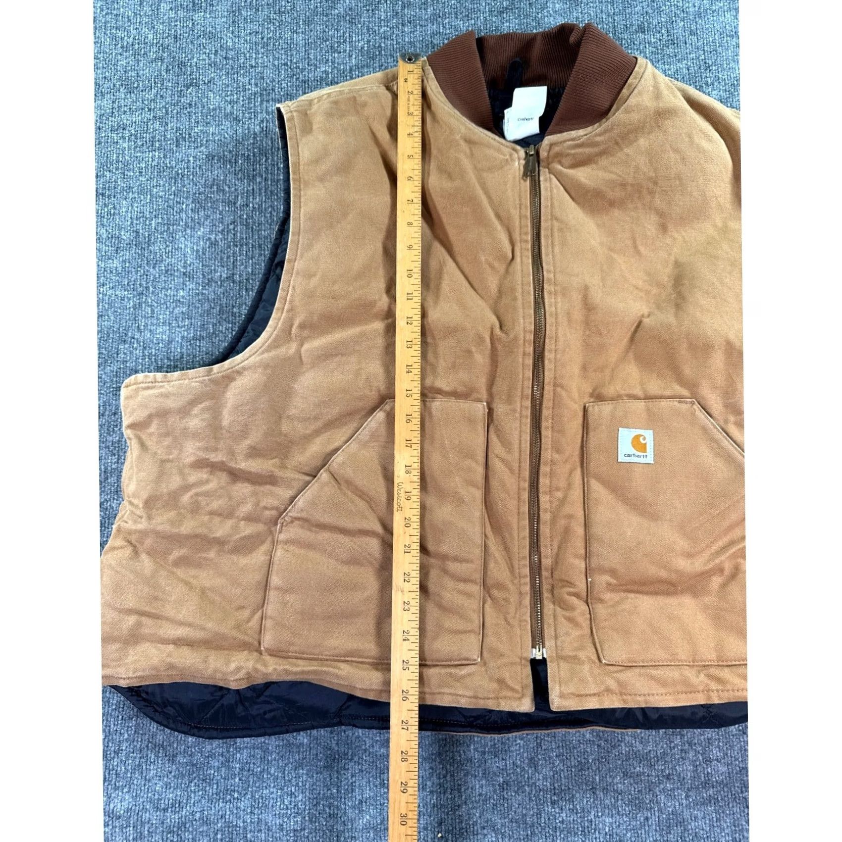 Carhartt Carhartt Mens 5XL Brown Arctic Vest Quilted Insulated Duck Canvas Work Size US XXL / EU 58 / 5 - 4 Thumbnail